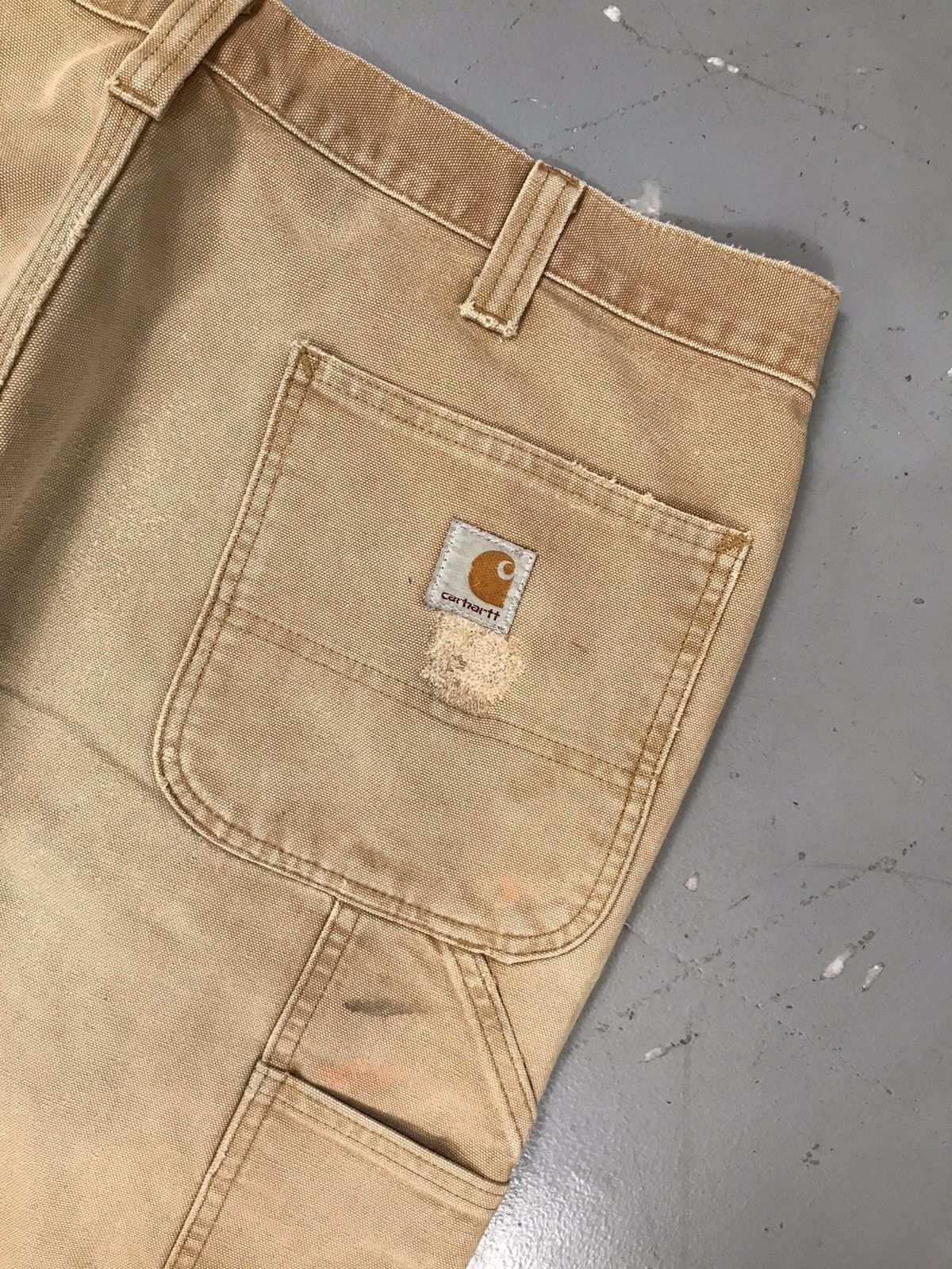 Carhartt × Vintage Vintage sunfade Carhartt b11 BRN double knee denim Size US 36 / EU 52 - 12 Thumbnail