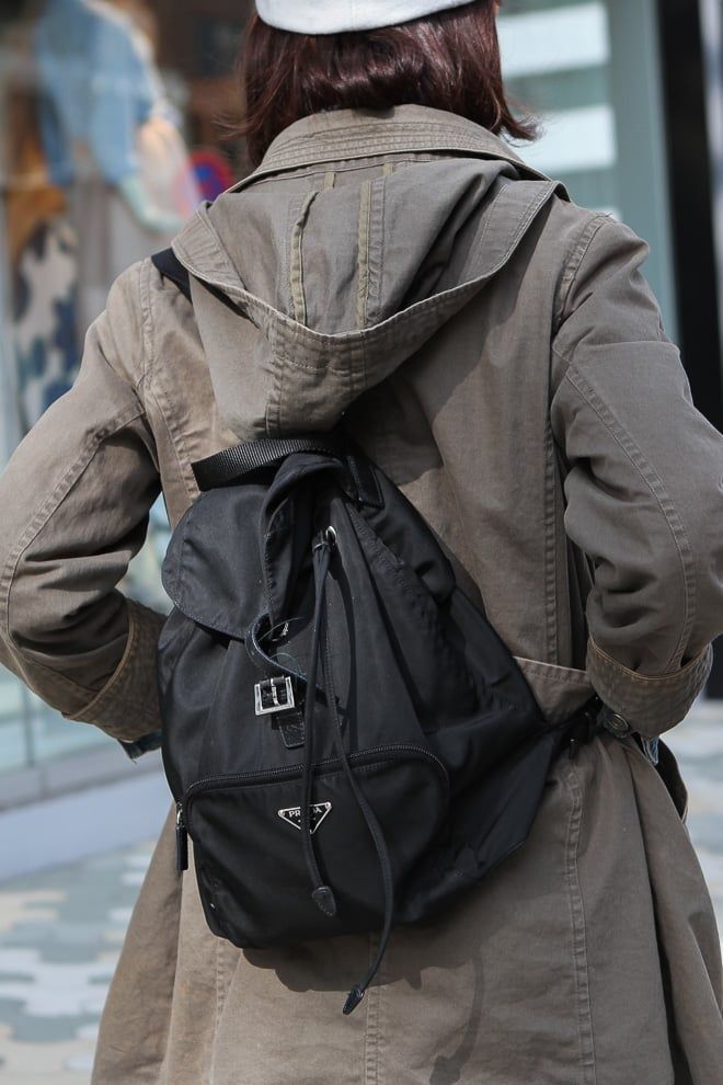 Prada PRADA Backpack Bag Sport Nylon Leather Black Pockets Size ONE SIZE - 1 Thumbnail