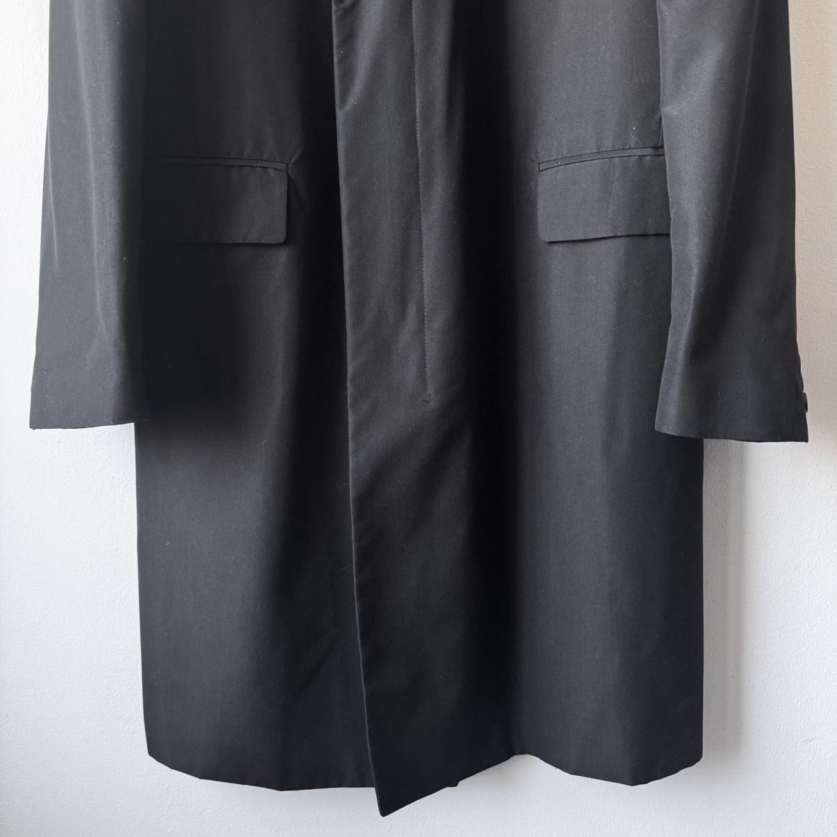 Helmut Lang Helmut Lang 1990’s Black Silk Button-up Overcoat Size US S / EU 44-46 / 1 - 3 Thumbnail