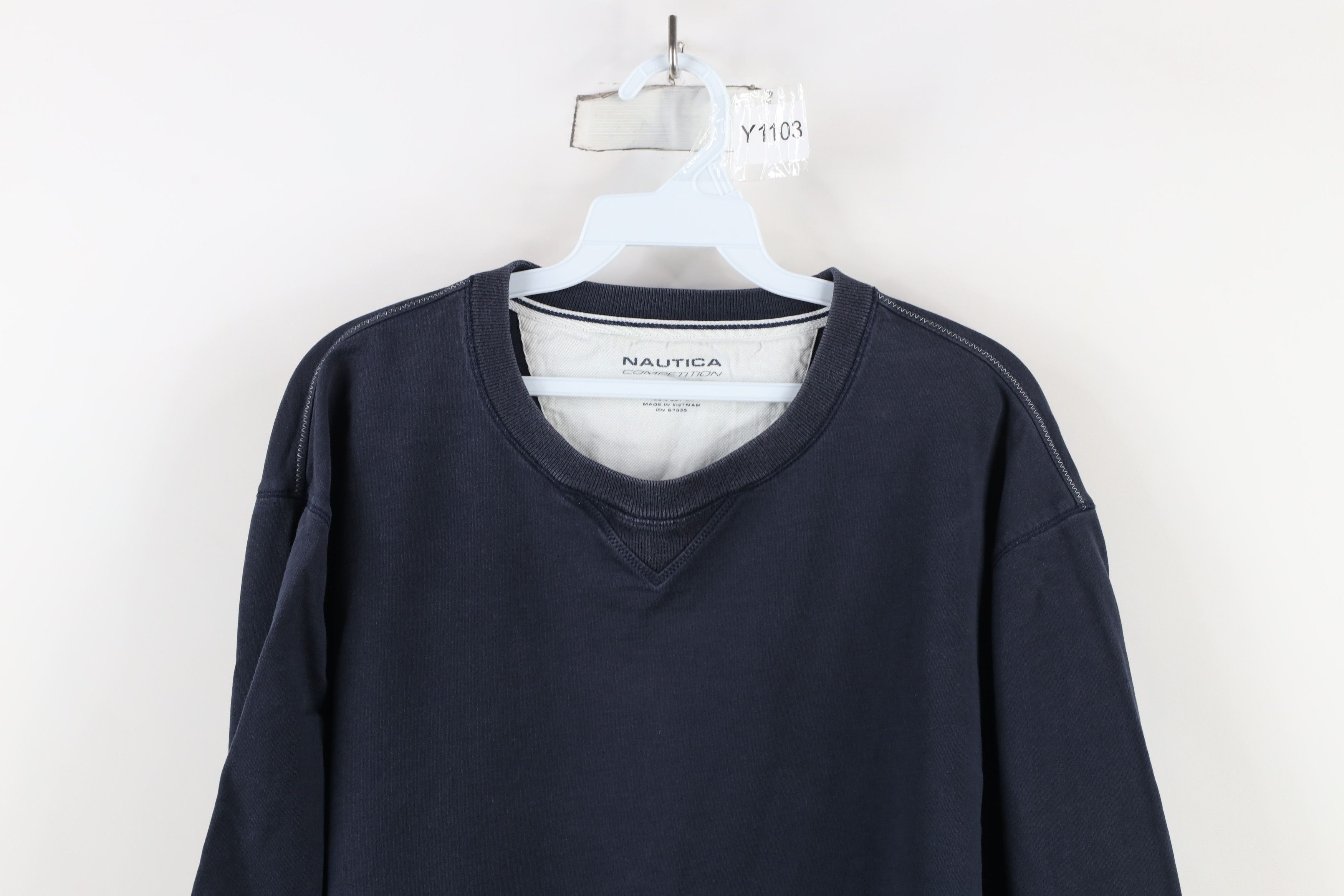 Nautica × Vintage Vintage 90s Nautica Competition Faded Long Sleeve T-Shirt Size US XL / EU 56 / 4 - 2 Thumbnail