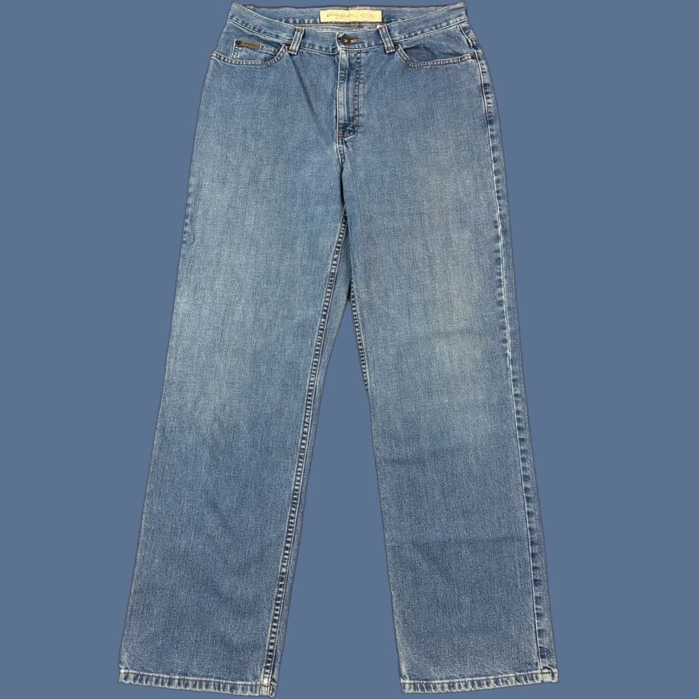 Eddie Bauer Vintage Eddie Bauer Jeans Women’s 12 32x31 Blue Straight Natural Stretch 90s Size 24" / US 00 / IT 34 - 1 Thumbnail