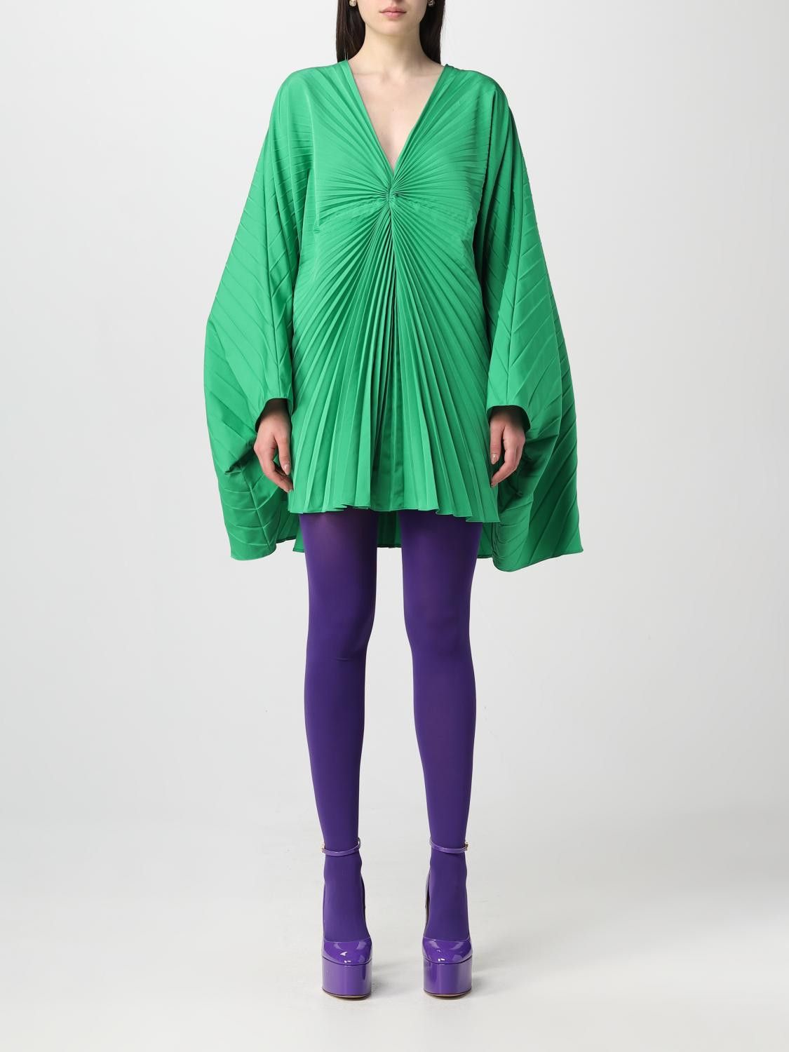Valentino o1y0326 Mini Dress in Green Size XS / US 0-2 / IT 36-38 - 5 Thumbnail