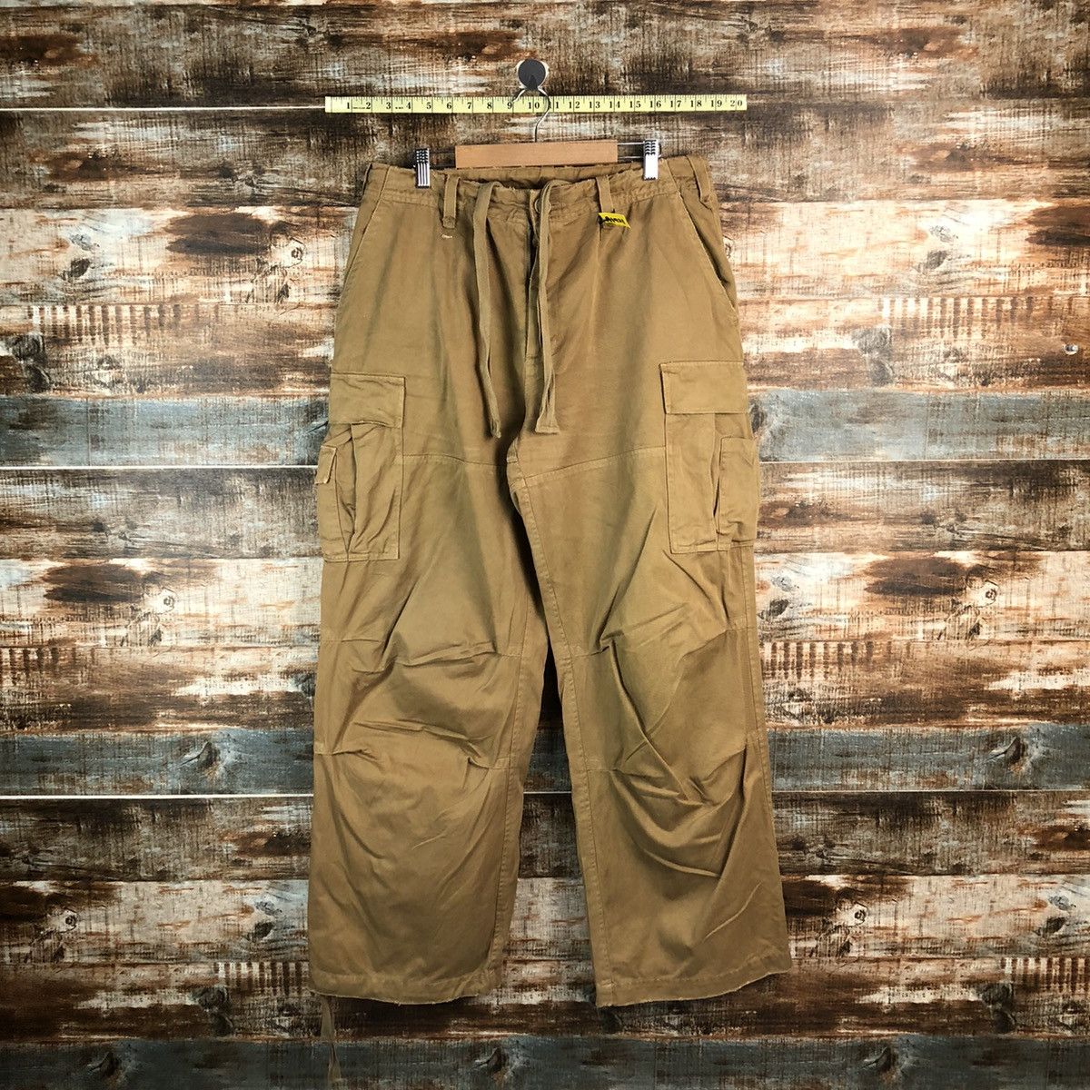 Japanese Brand Arme Brown Cargo Multipocket Pants #A1921 Size US 31 - 1 Thumbnail