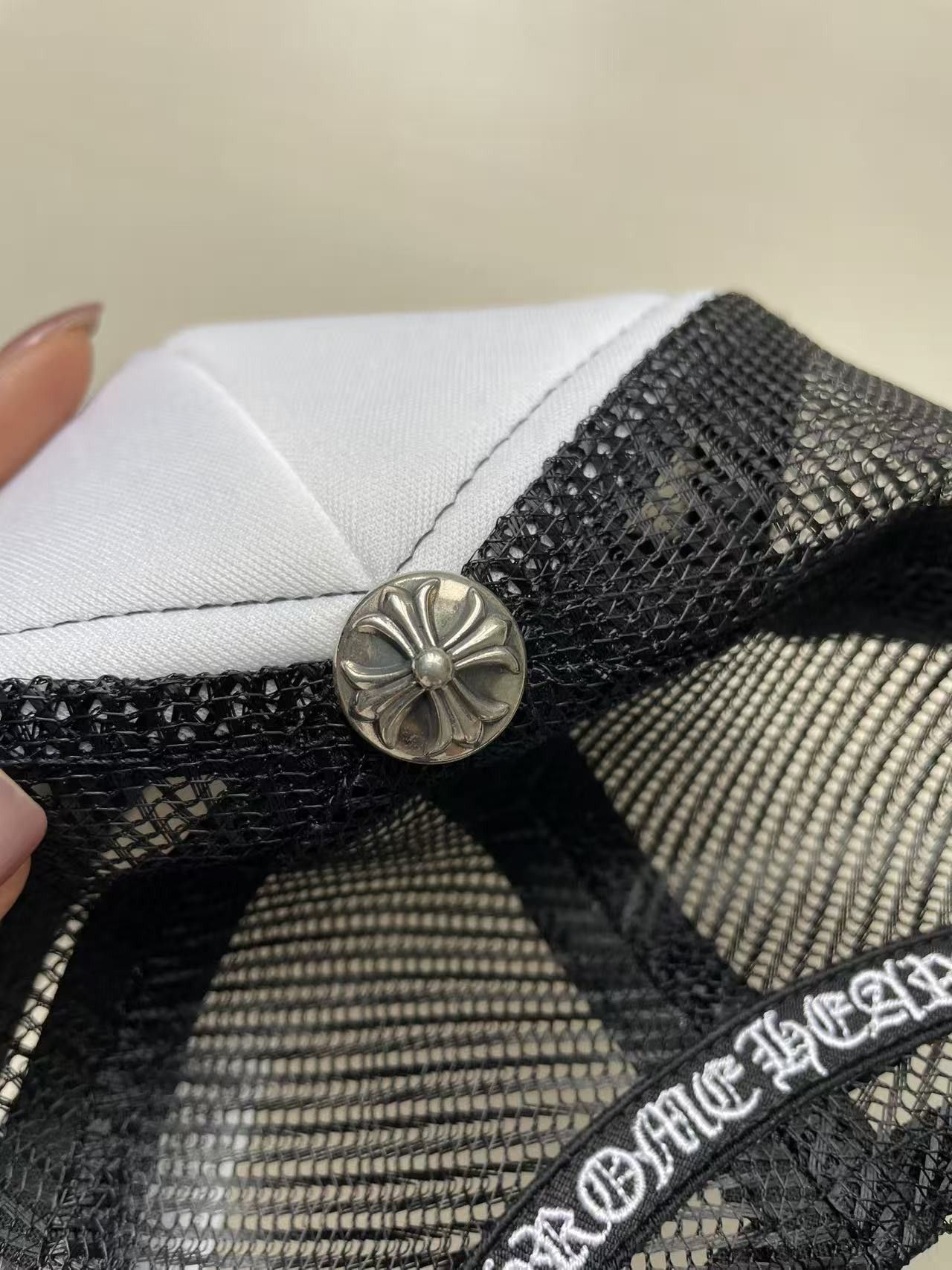 Chrome Hearts Chrome Hearts Multi Triple Leather Cross Trucker Cap Size ONE SIZE - 6 Thumbnail