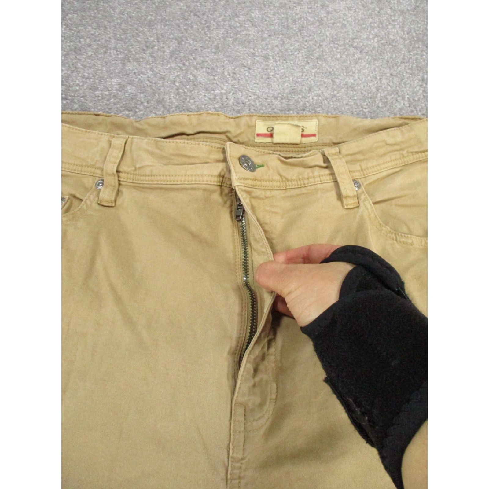 Orvis Orvis Mens Chino Pants 40x30 Khaki Cotton Flat Front Beige 90s Preppy Natural Mens Regular Chino Pants Size US 40 / EU 56 - 3 Thumbnail