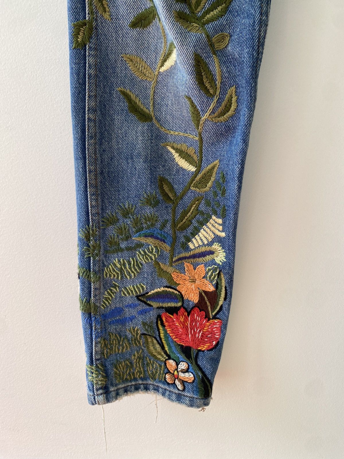 Gucci Gucci 2017 SS Embroidered Denim Size US 32 / EU 48 - 10 Thumbnail