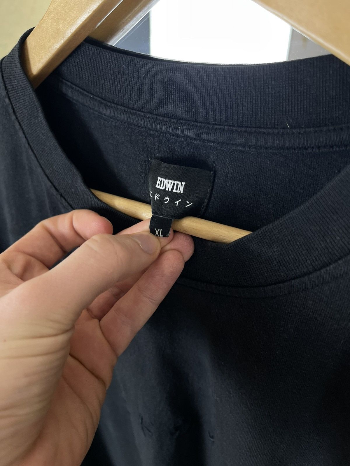 Edwin Edwin Katakana Embroidered Heavyweight Te Size US XL / EU 56 / 4 - 5 Thumbnail