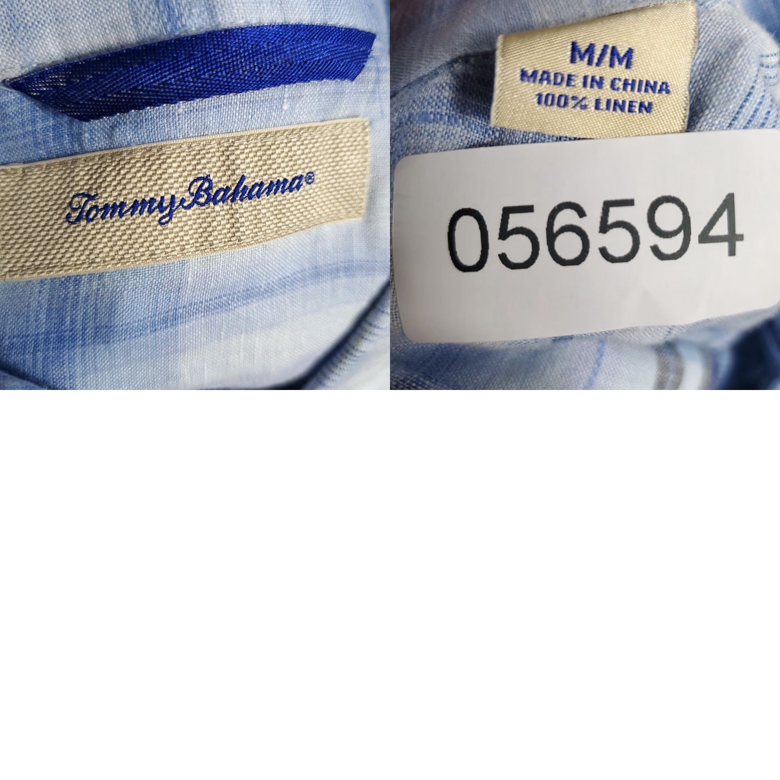 Tommy Bahama Tommy Bahama Shirt Mens M Blue Plaid Linen Button-Up Short Sleeve Hawaiian Aloha Beach Casual Shirt Mens Size US M / EU 48-50 / 2 - 8 Thumbnail