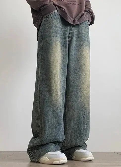 Japanese Brand Fashion Oversize Distressed Retro Blue Jeans Size US 31 - 2 Thumbnail