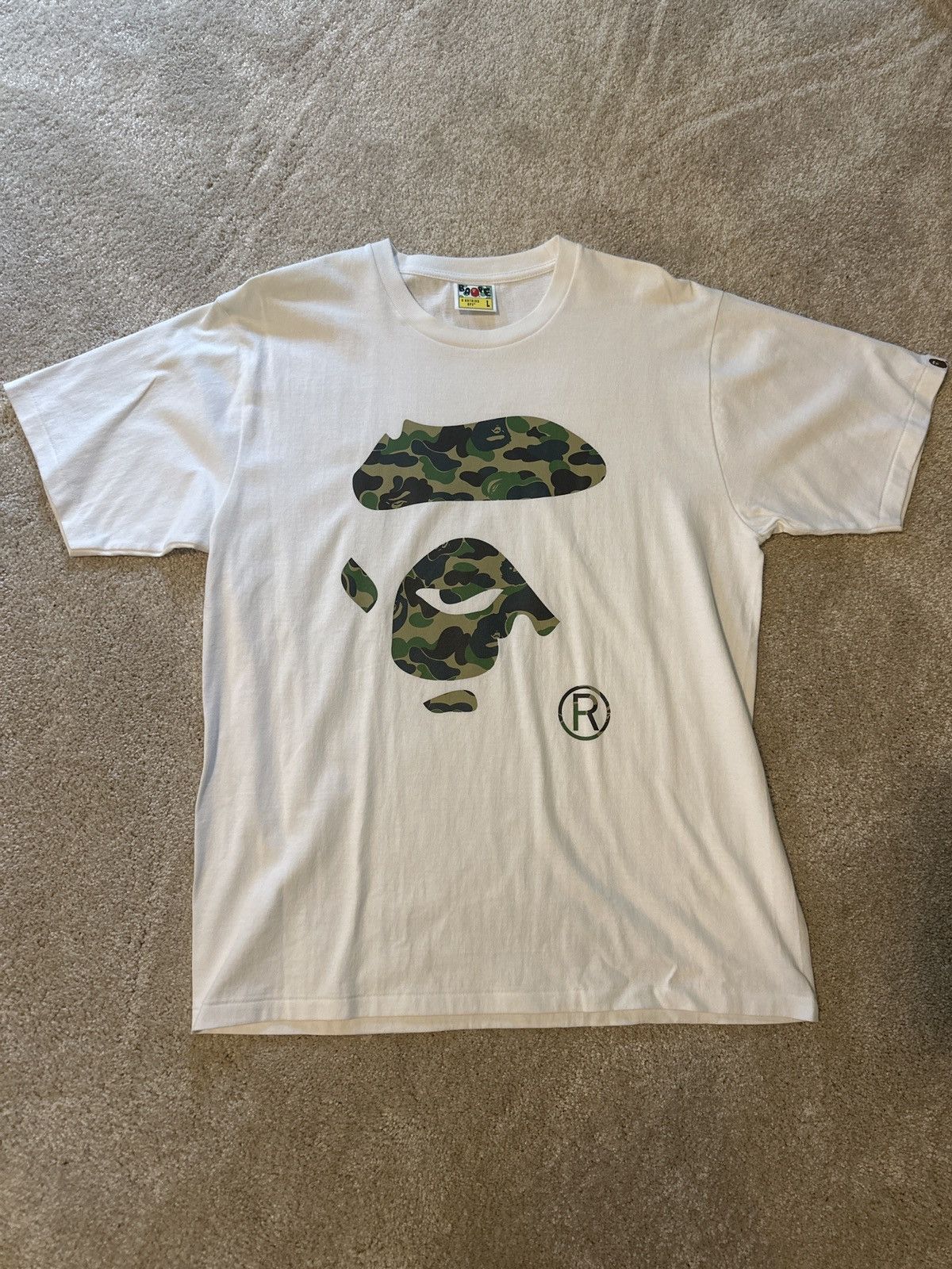 Bape ABC Camo Ape Face Tee Size US L / EU 52-54 / 3 - 1 Thumbnail