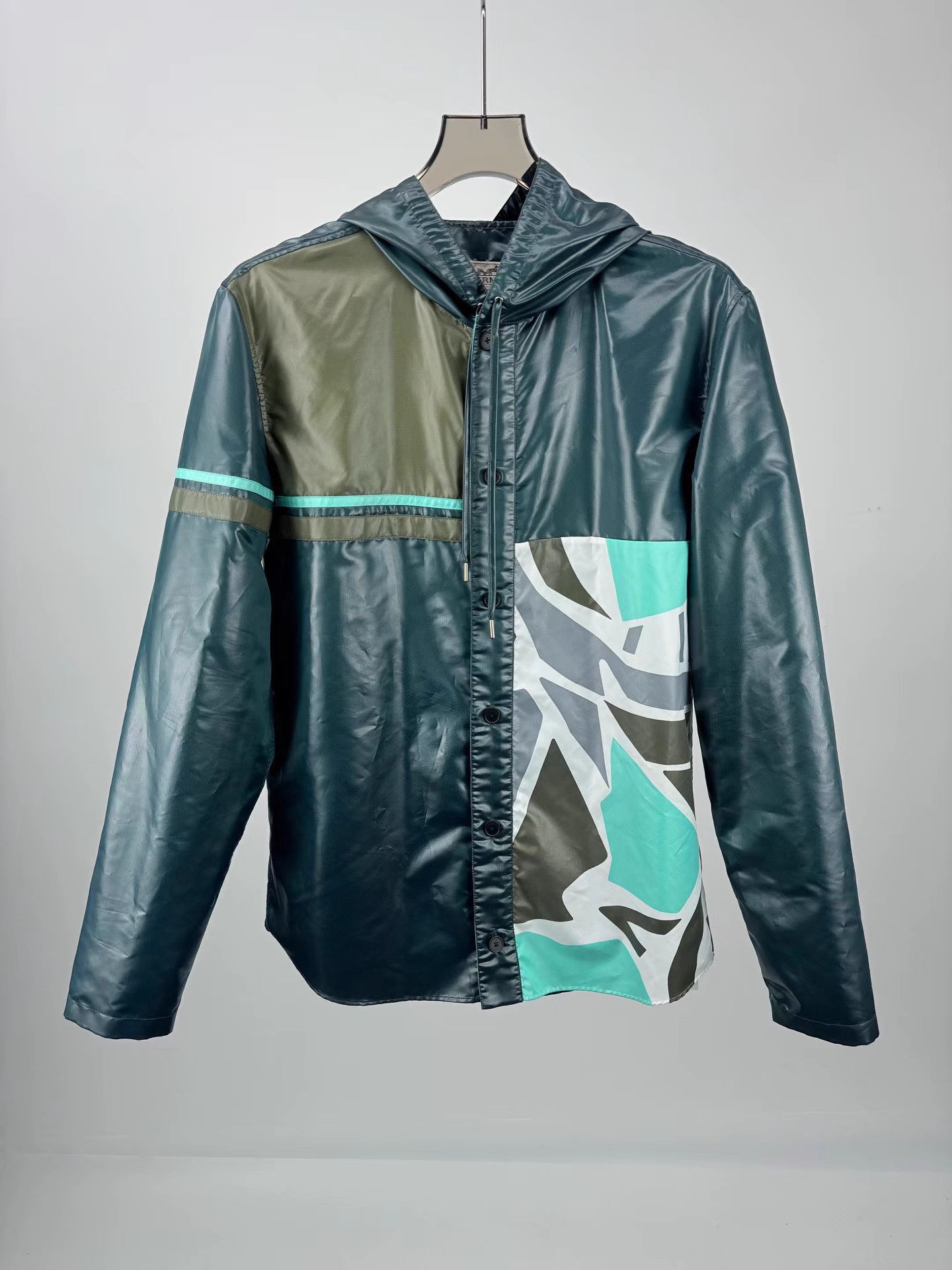 Hermes HERMES Show Edition Patchwork Hooded Windbreaker Jacket Size US S / EU 44-46 / 1 - 1 Thumbnail