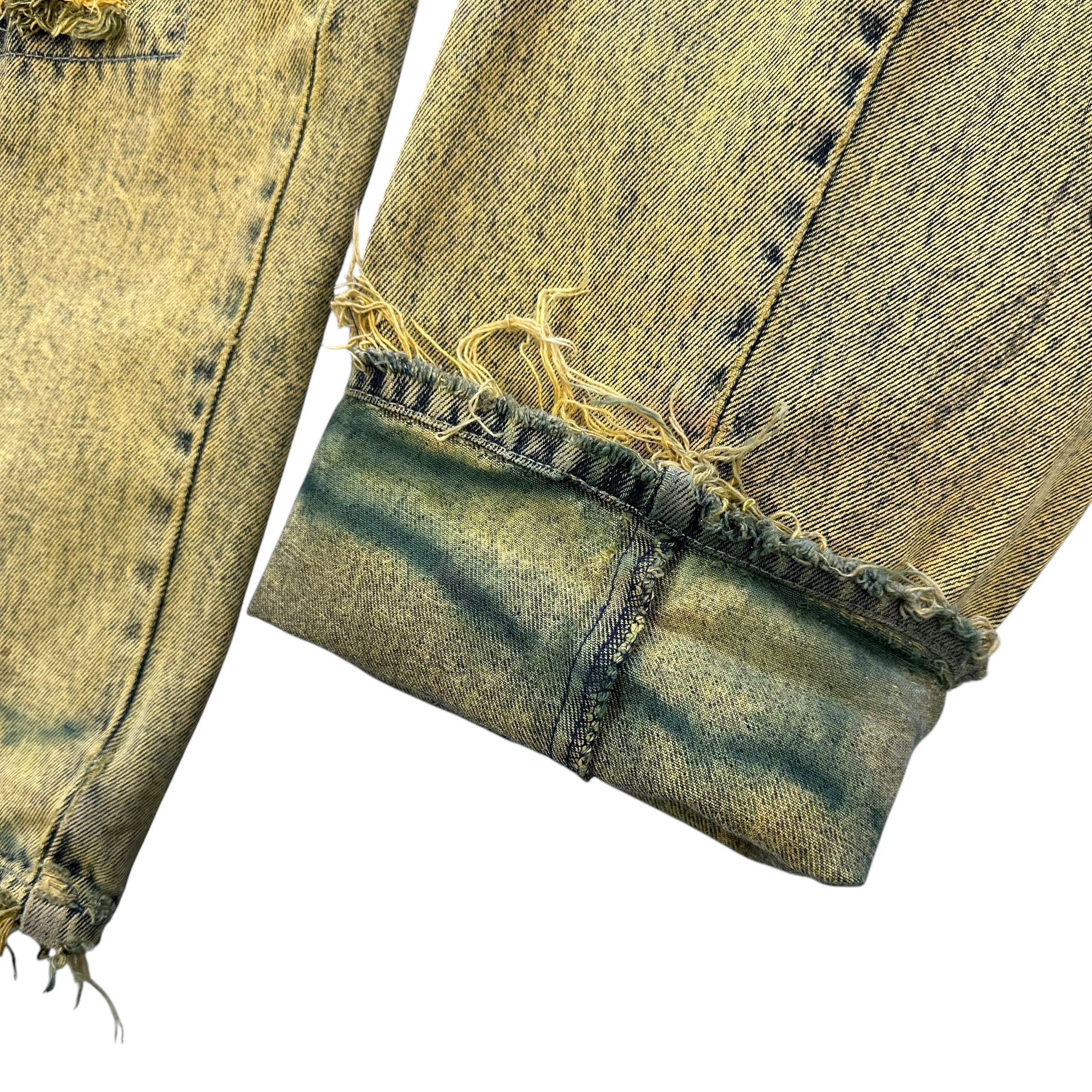 Vintage D.A.R.E by GIOVANNI Trashed Rusty Distressed Jeans #A76-1822 Size US 37 - 11 Thumbnail