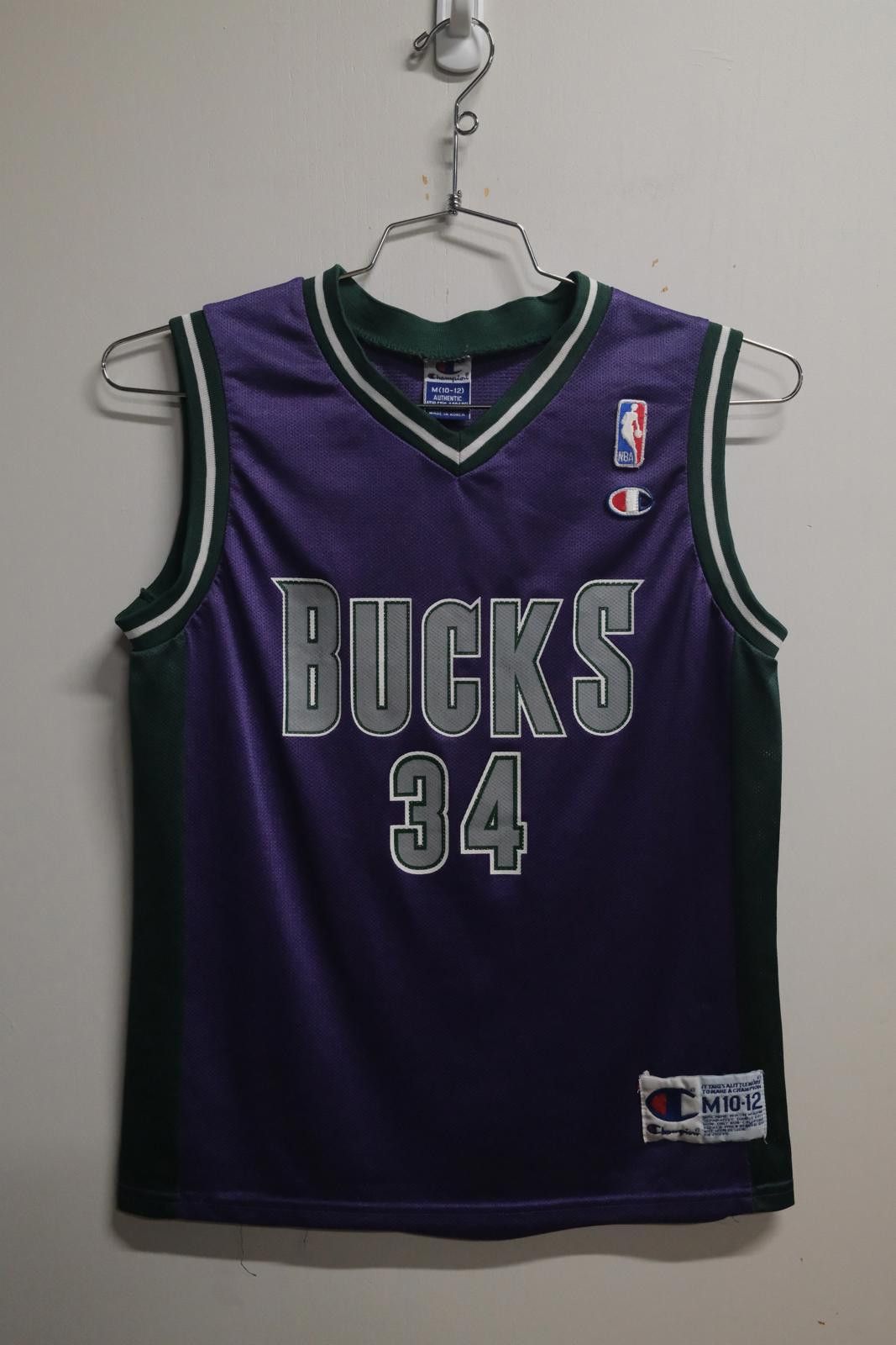 Champion 90's Champion Milwaukee Bucks Allen #34 Basketball Jersey Size ONE SIZE - 1 Thumbnail
