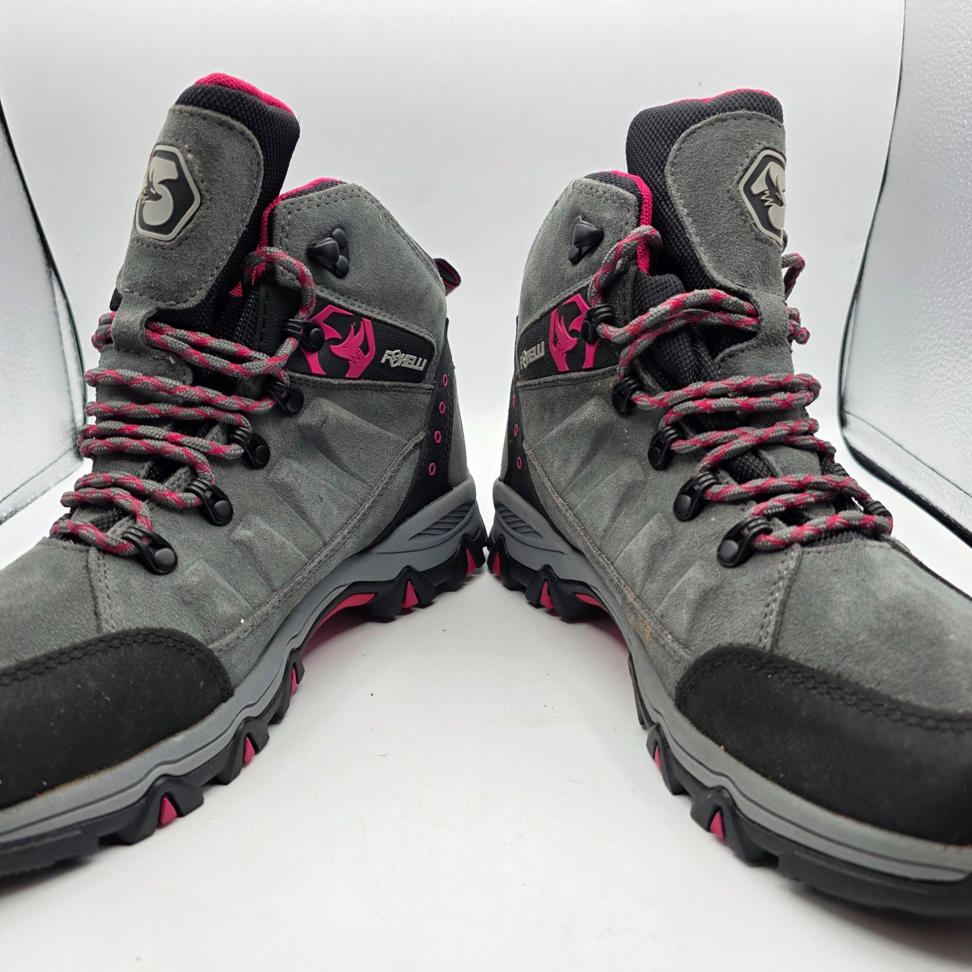 Other Foxelli Womens Size 10 Gray Pink Hiking Boots Camping Outdoo Size US 10 / IT 40 - 3 Thumbnail
