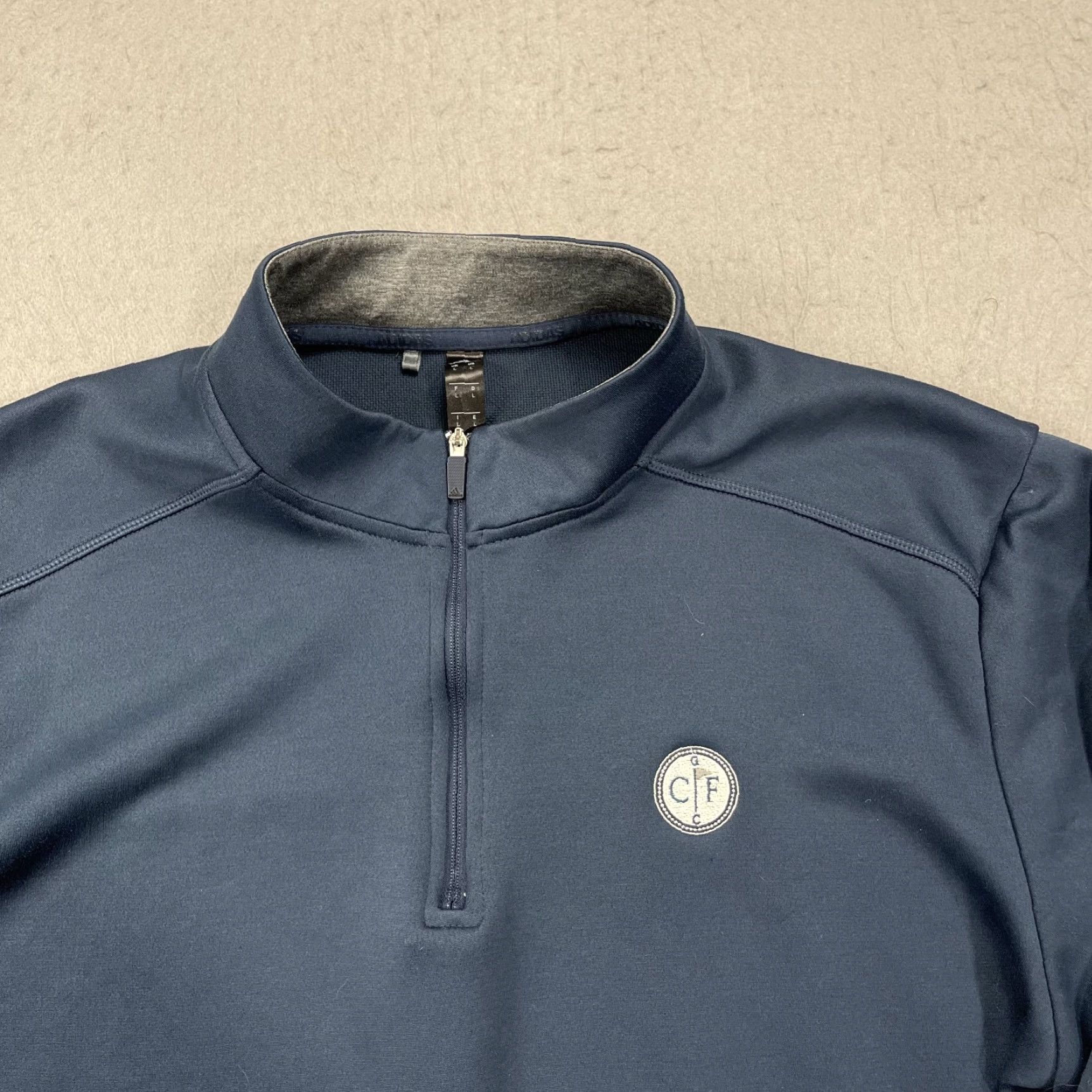 Adidas Adidas Golf Jacket Mens Large Blue 1/4 Zip Pullover Spring Logo Sports Size US L / EU 52-54 / 3 - 2 Thumbnail