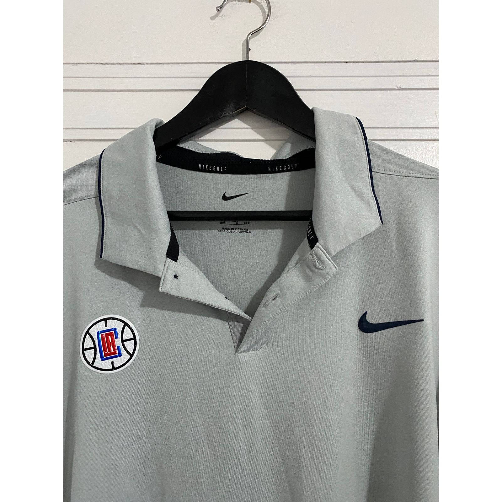 Nike LA Clippers Nike Dri-Fit Golf Polo Shirt Men's Size XXL Size US XXL / EU 58 / 5 - 2 Thumbnail