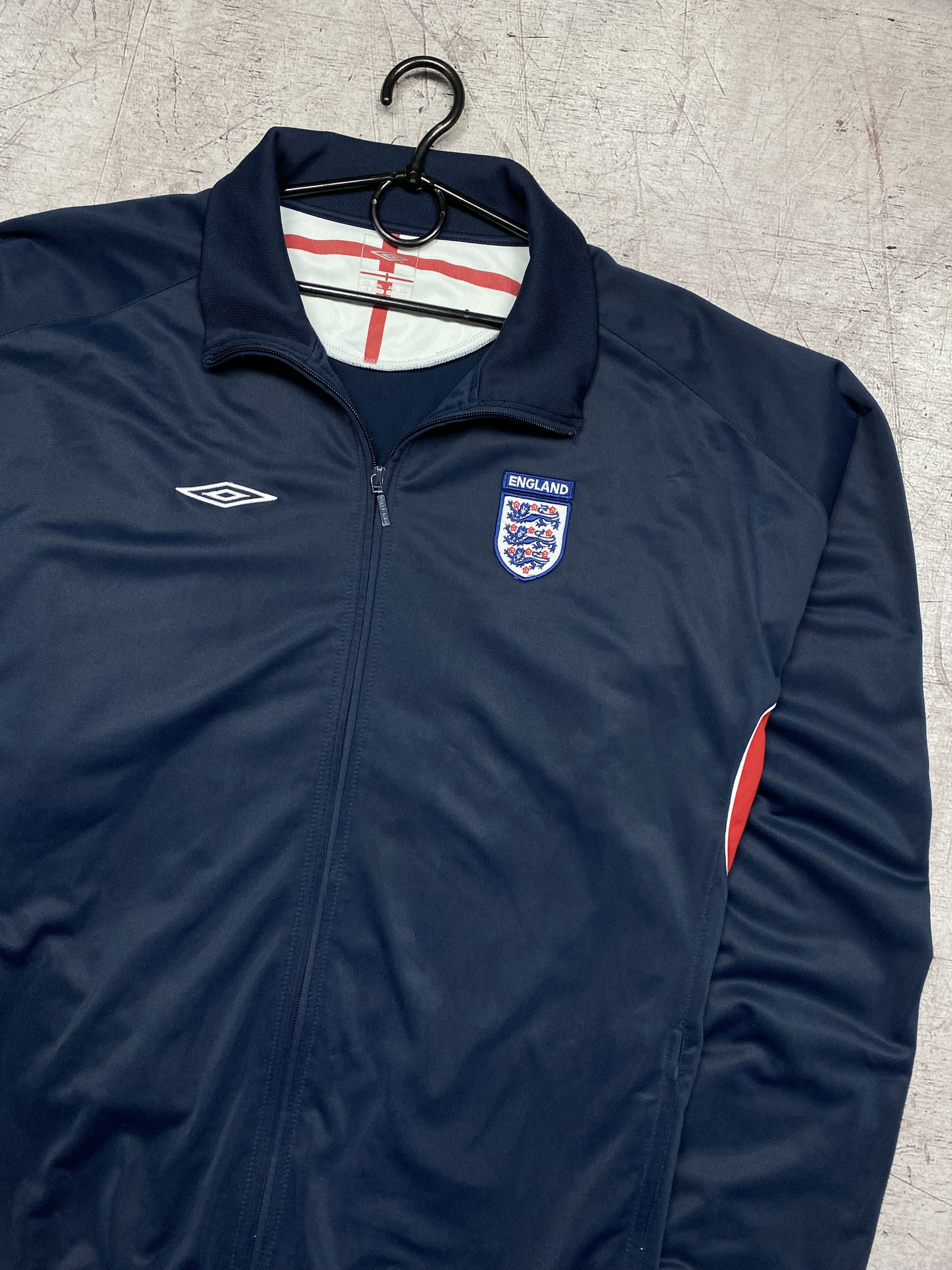 Umbro × Vintage Umbro England Vintage Mens Track Top Jacket Size US XXL / EU 58 / 5 - 2 Thumbnail