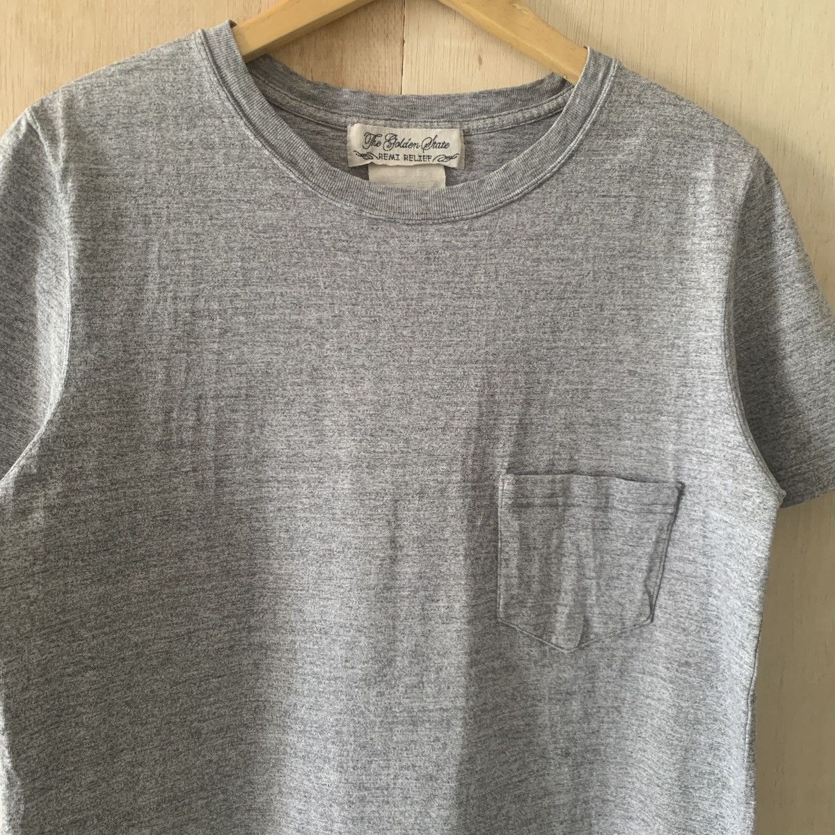 Remi Relief Remi Relief Heavy Cotton Heather Grey Pocket Tee Size US M / EU 48-50 / 2 - 2 Thumbnail
