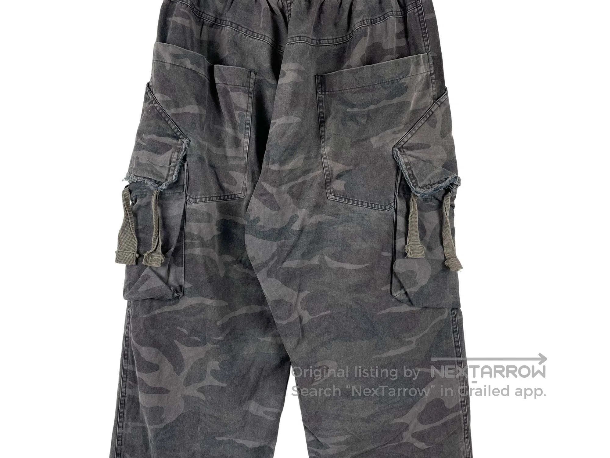 Song For The Mute SONG FOR THE MUTE Distressed Camo Layered Cargo Pants Size US 34 / EU 50 - 5 Thumbnail
