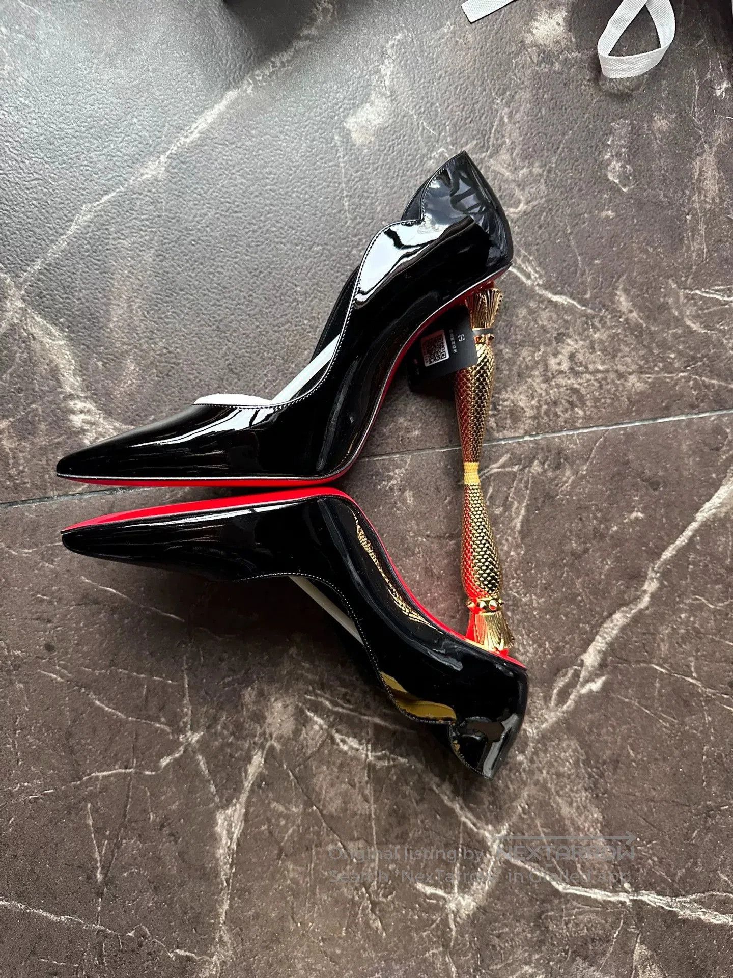 Christian Louboutin Christian Louboutin Lipstick Heel Black Heels. Size US 5 / IT 35 - 2 Thumbnail