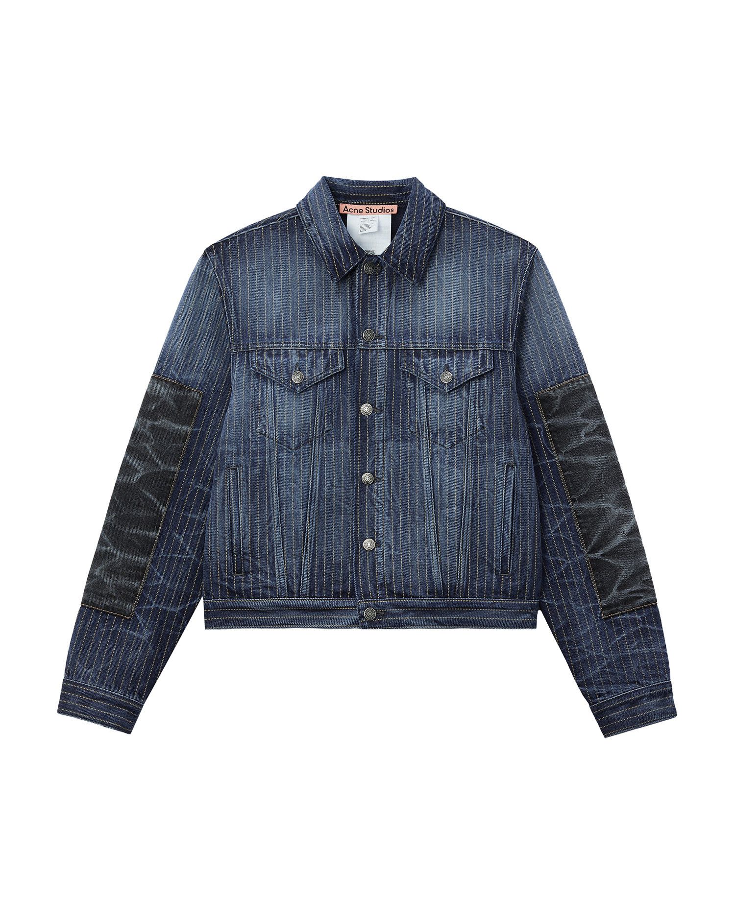 Acne Studios Acne Studios Spliced Design Stripe Denim Jacket Size US S / EU 44-46 / 1 - 1 Thumbnail
