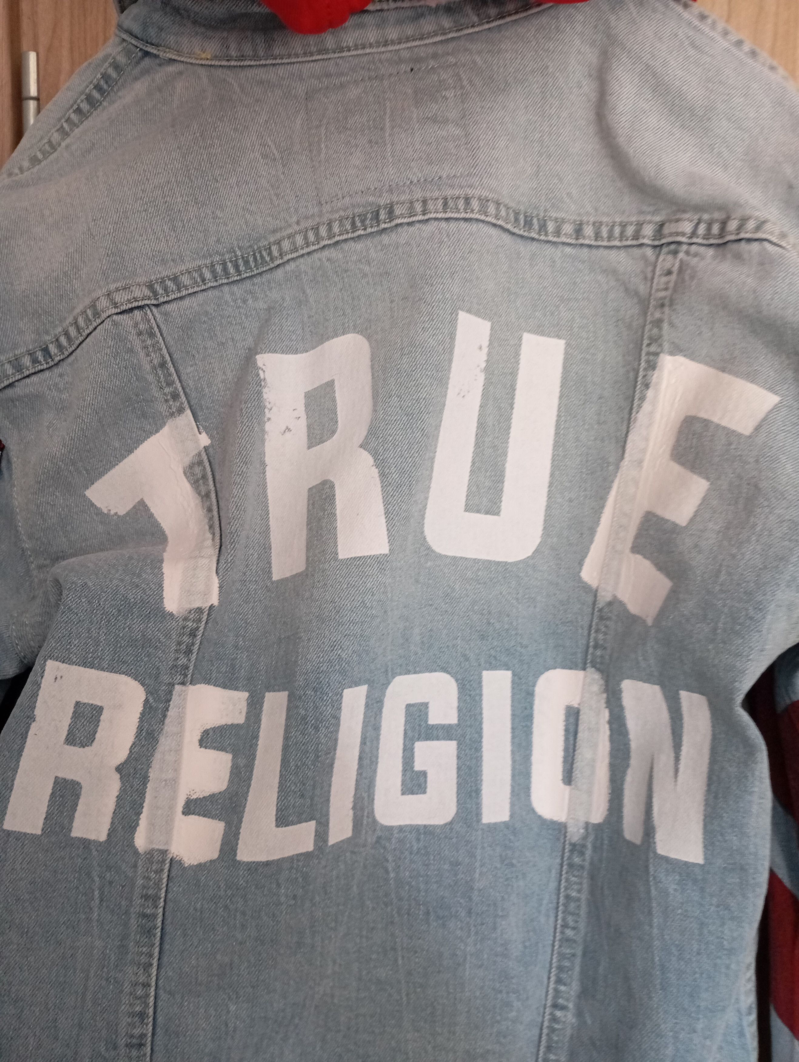 True Religion × Vintage True Religion Hooded Jean Trucker Jacket Size S / US 4 / IT 40 - 4 Thumbnail