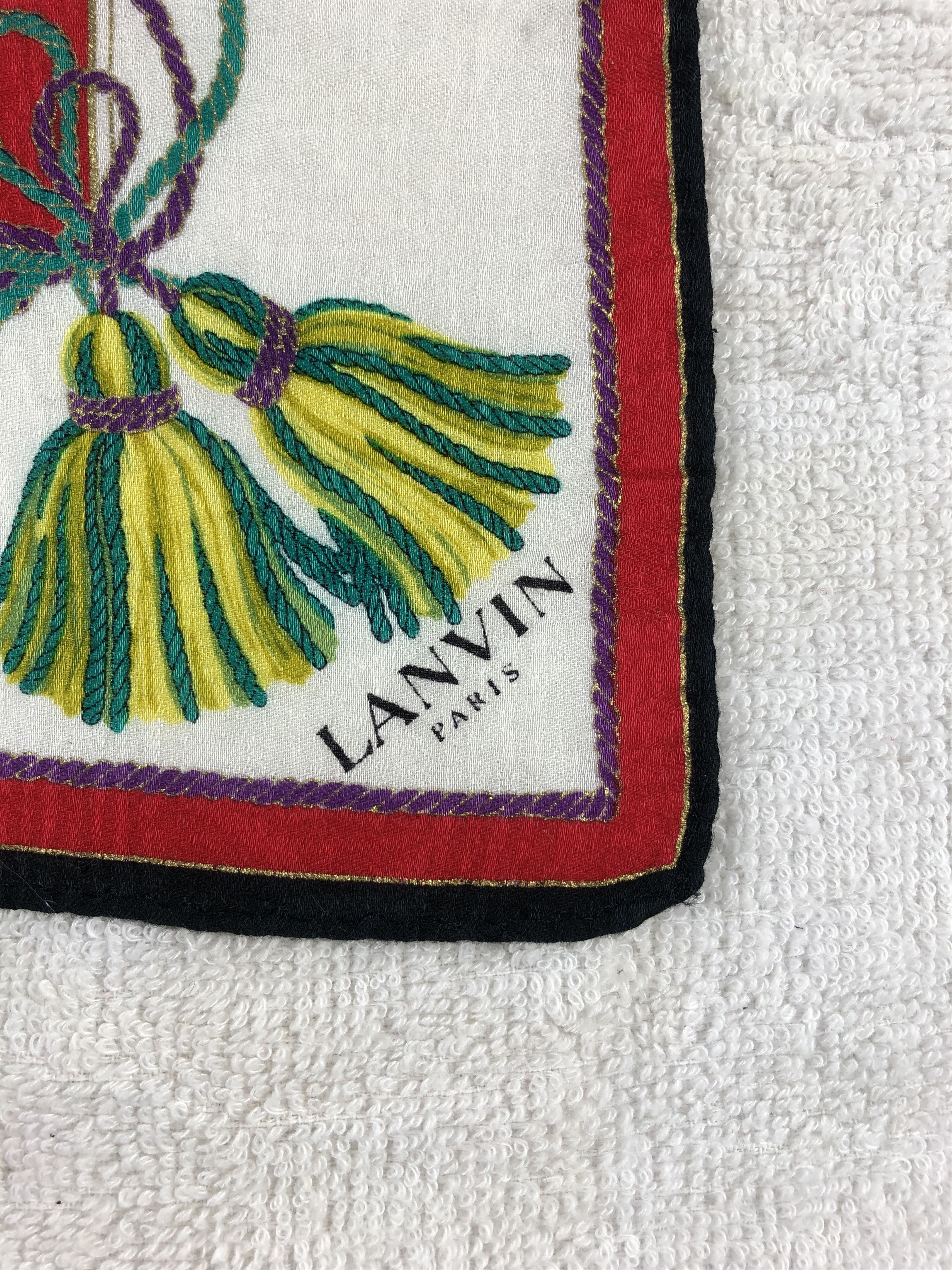 Lanvin × Vintage Lanvin Handkerchief / Bandana / Neckerchief Size ONE SIZE - 5 Thumbnail