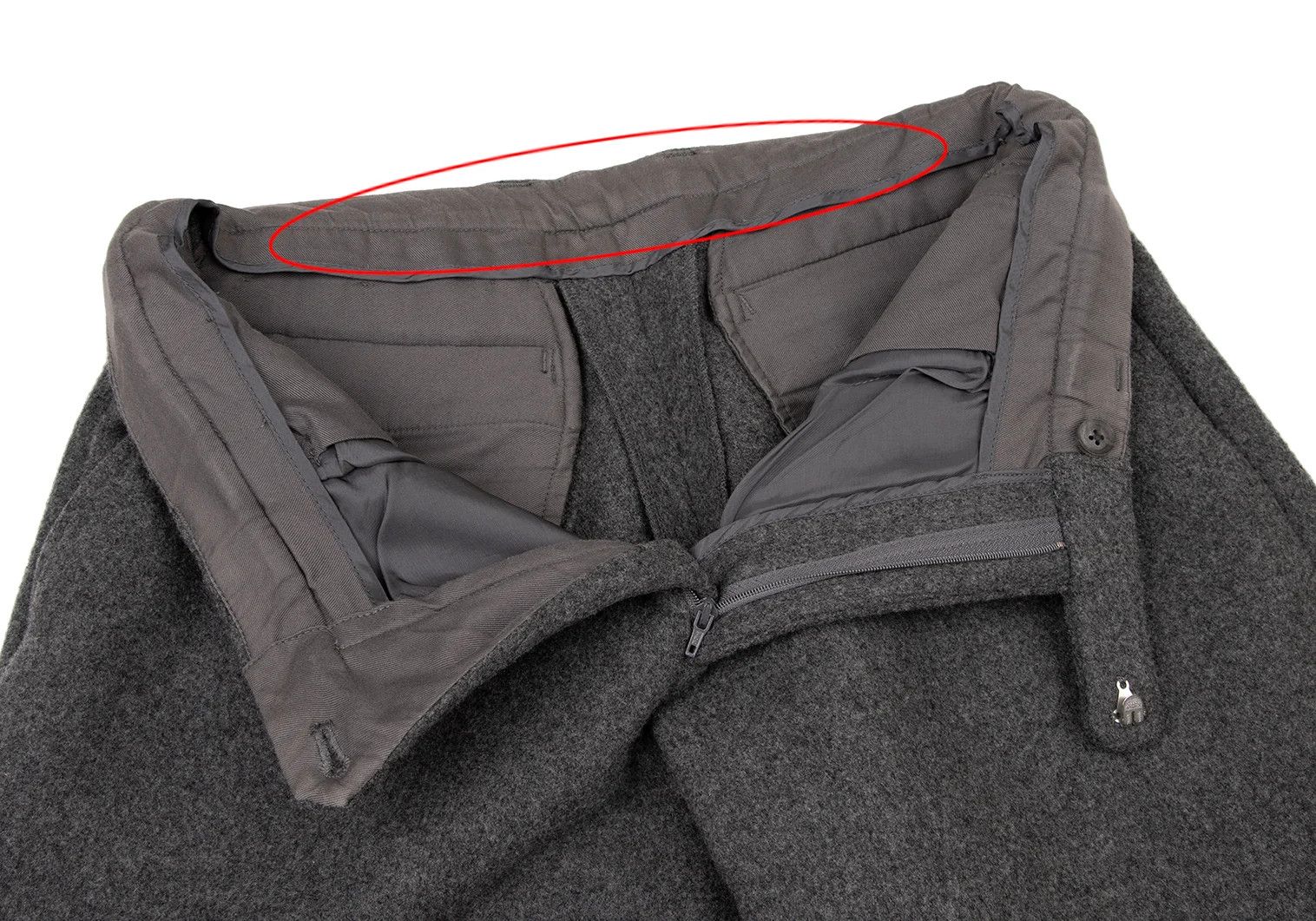 Kolor Cutting Hem Melton Pants in Gray Size US 32 / EU 48 - 4 Thumbnail