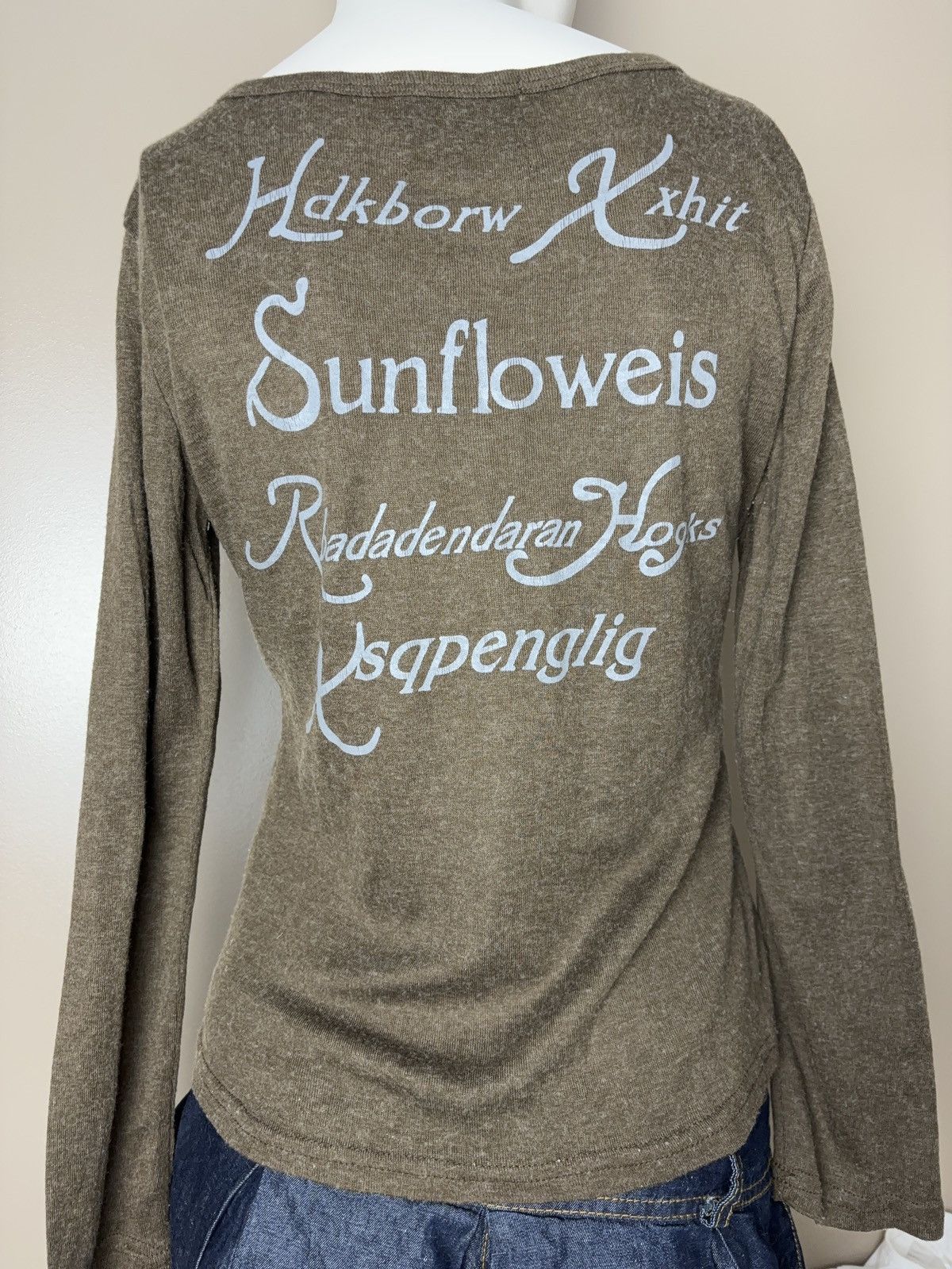 Vintage Printed long sleeve top vintage vivienne westwood style Size M / US 6-8 / IT 42-44 - 6 Thumbnail