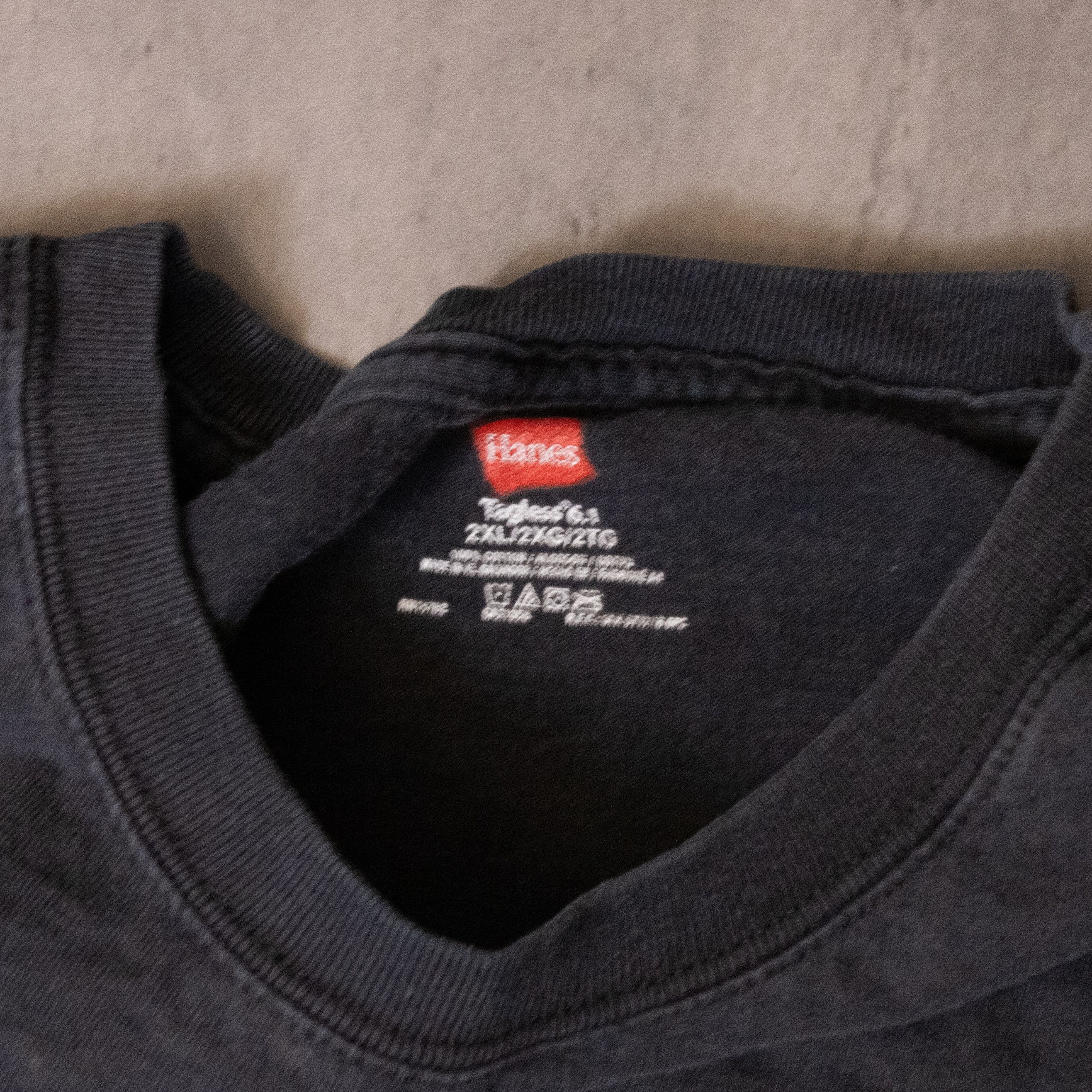 Hanes × Vintage Got Tilt Full Tilt Poker Double Sitch Faded Black T-Shirt Size US XL / EU 56 / 4 - 7 Thumbnail
