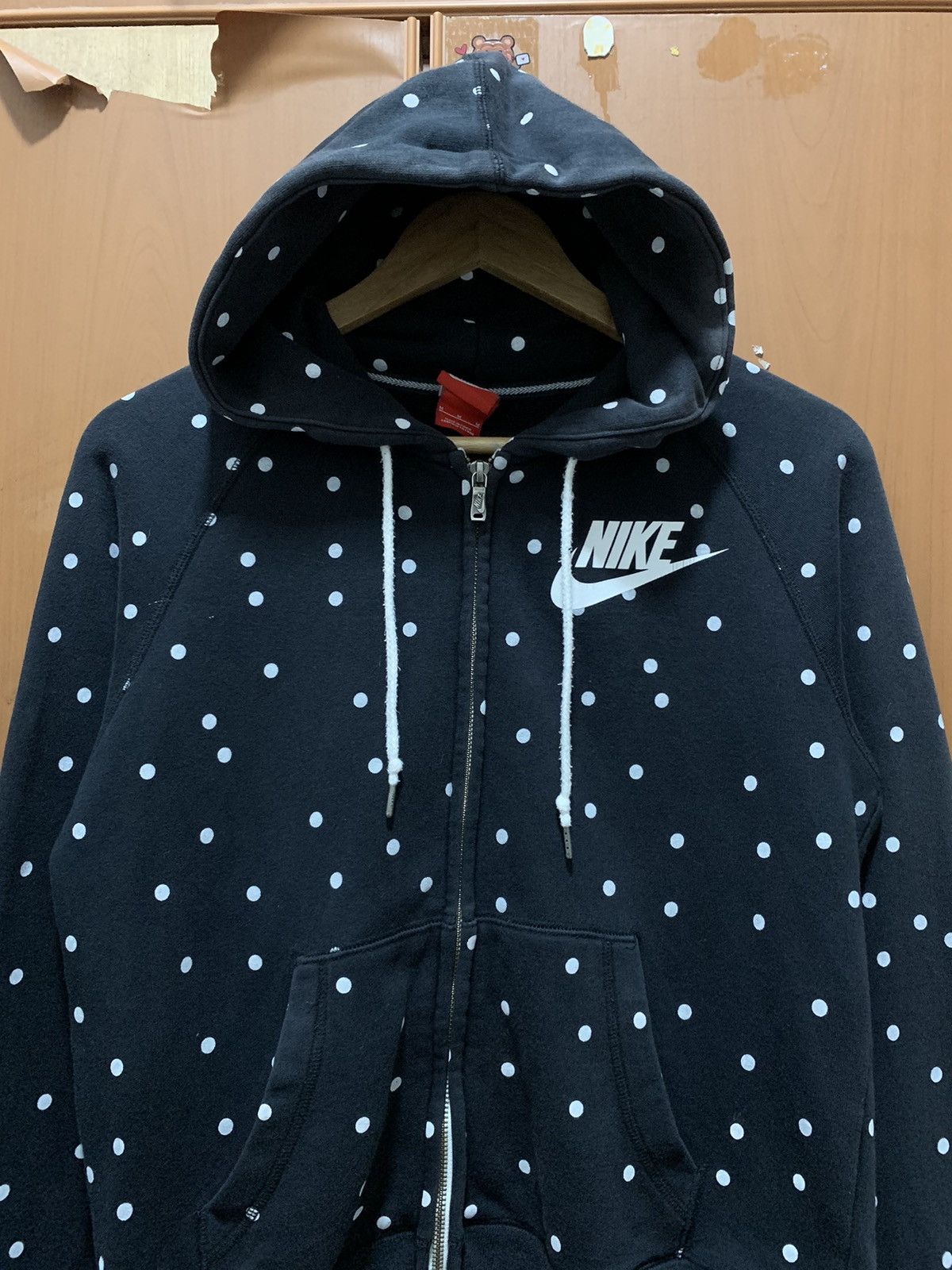 Nike Nike Polka Dot Pattern Full Zip Hoodie Sun Faded Size US M / EU 48-50 / 2 - 8 Thumbnail