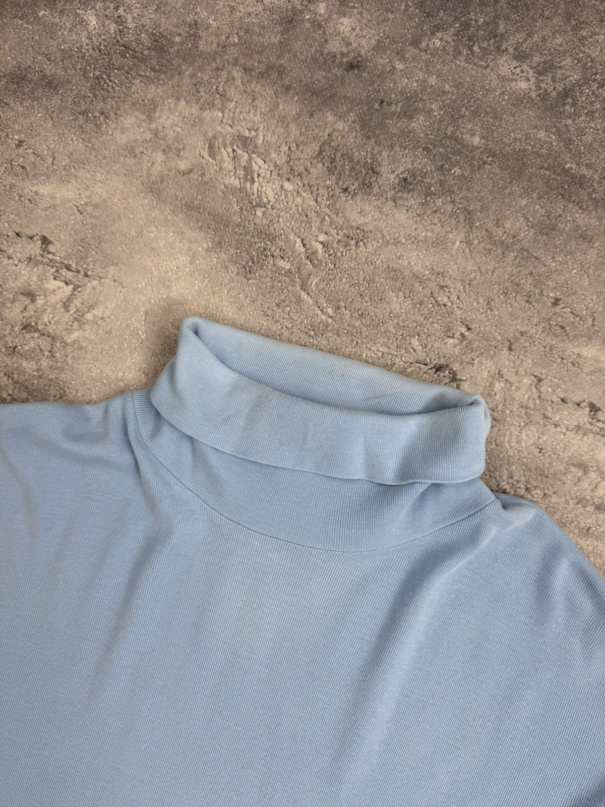 Sunspel Vintage Sunspel Blue Turtleneck Made In England Luxury Size US L / EU 52-54 / 3 - 12 Thumbnail