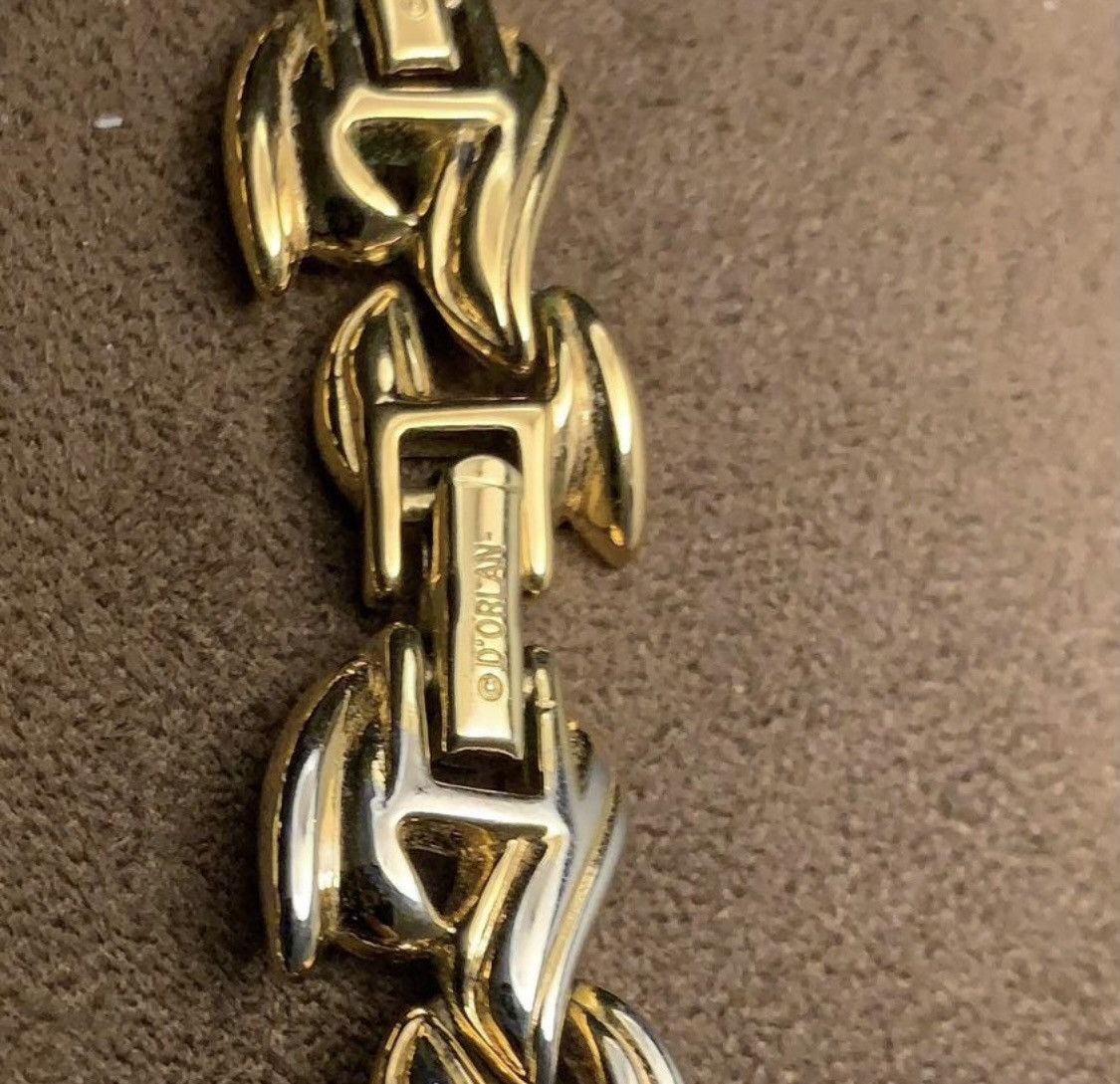 Vintage D’Orlan signed choker gold tone chain Size ONE SIZE - 2 Thumbnail