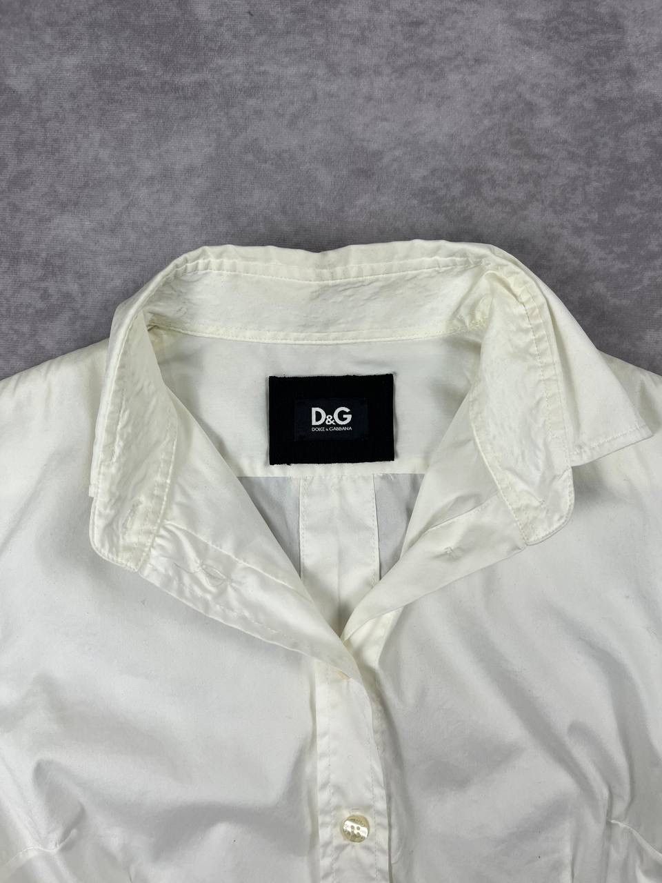 Dolce & Gabbana [92]Dolce and Gabbana Ruffle Detail Long Sleeve Shirt M Size M / US 6-8 / IT 42-44 - 2 Thumbnail