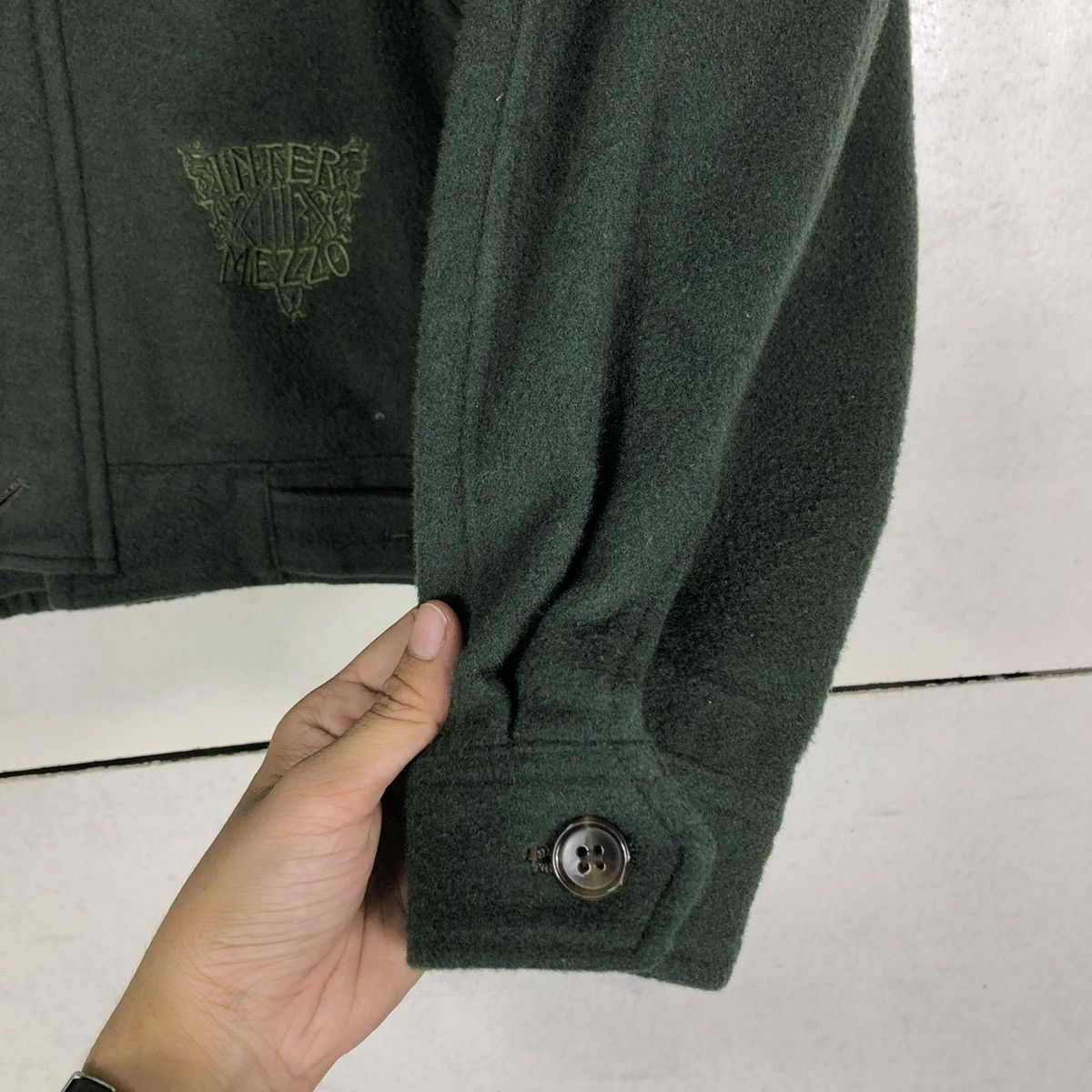 Vintage 🔥VINTAGE WOOL BOMBER JACKET INTERMEZZO JAPAN MADE Size US L / EU 52-54 / 3 - 15 Thumbnail