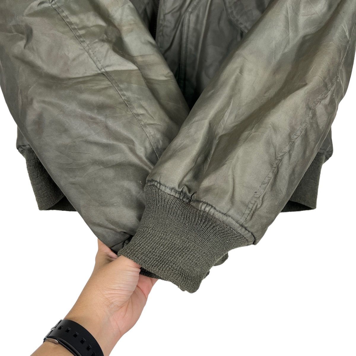 Alpha Industries 🔥 VINTAGE ALPHA BOMBER JACKET Size US L / EU 52-54 / 3 - 14 Thumbnail