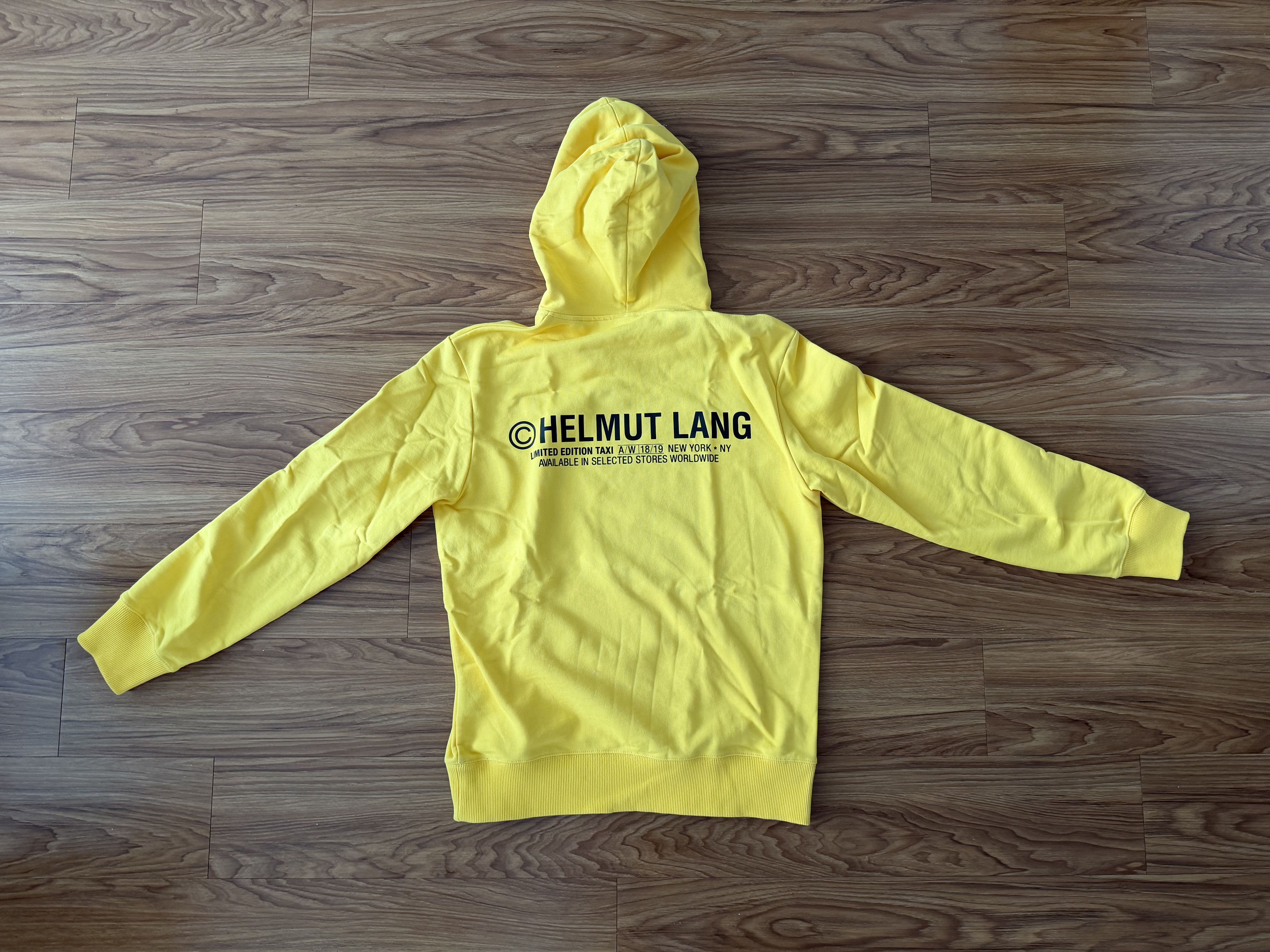 Helmut Lang Helmut Lang Yellow New York Taxi Hoodie Size US M / EU 48-50 / 2 - 2 Thumbnail