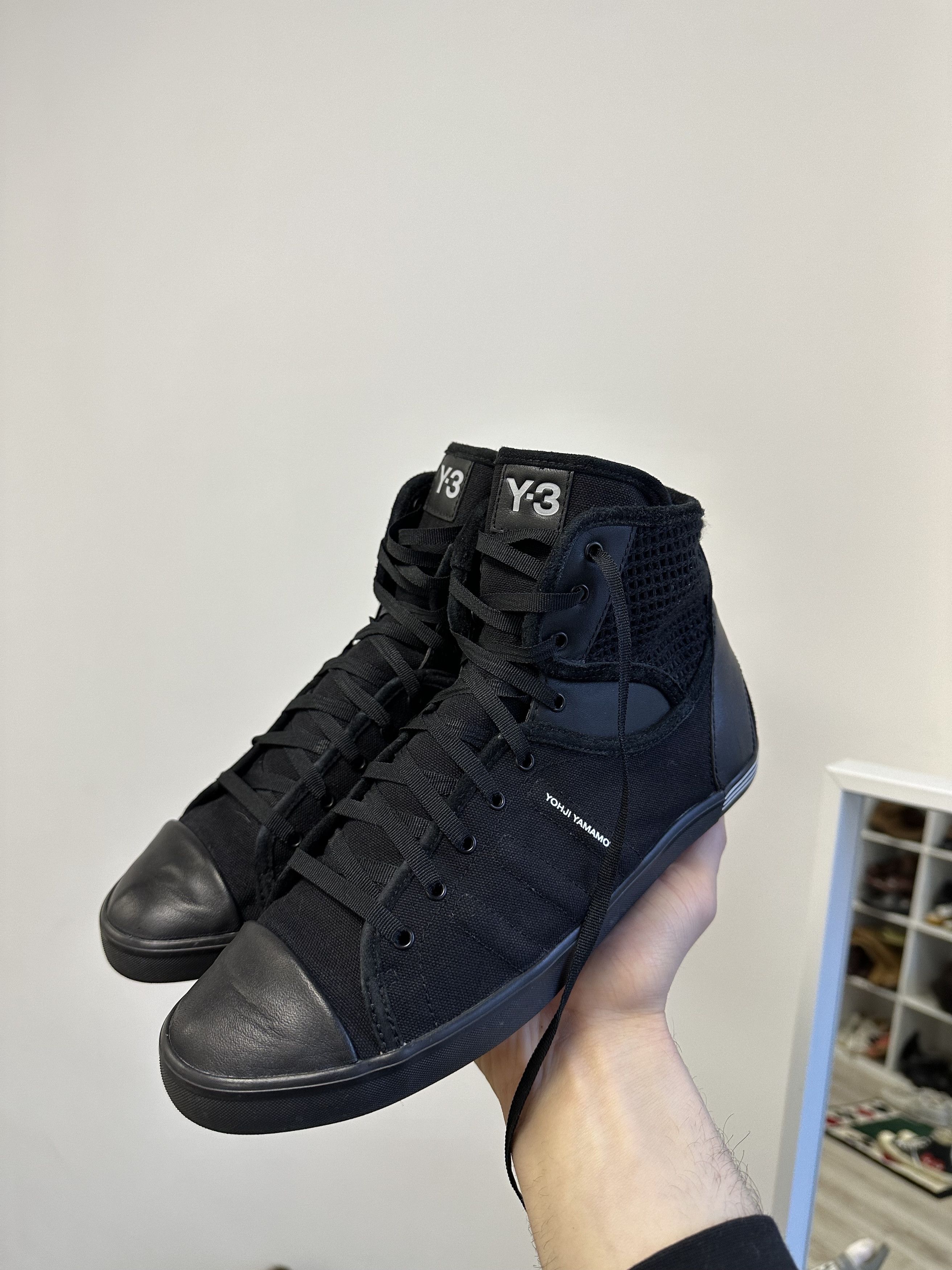 Adidas Y-3 Yohji Yamamoto Adidas Hi Top Sneakers 6004AC Size US 7.5 / IT 37.5 - 2 Thumbnail