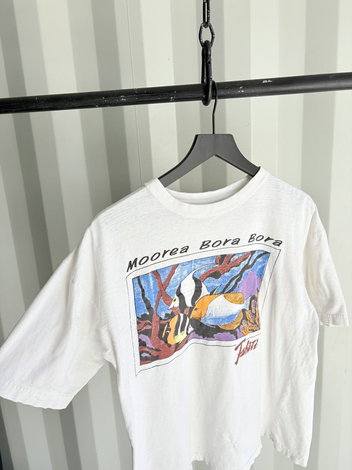 Vintage Thrashed Bora Bora Faded Distressed Shirt ERD GRUNGE WCC Size US M / EU 48-50 / 2 - 2 Thumbnail