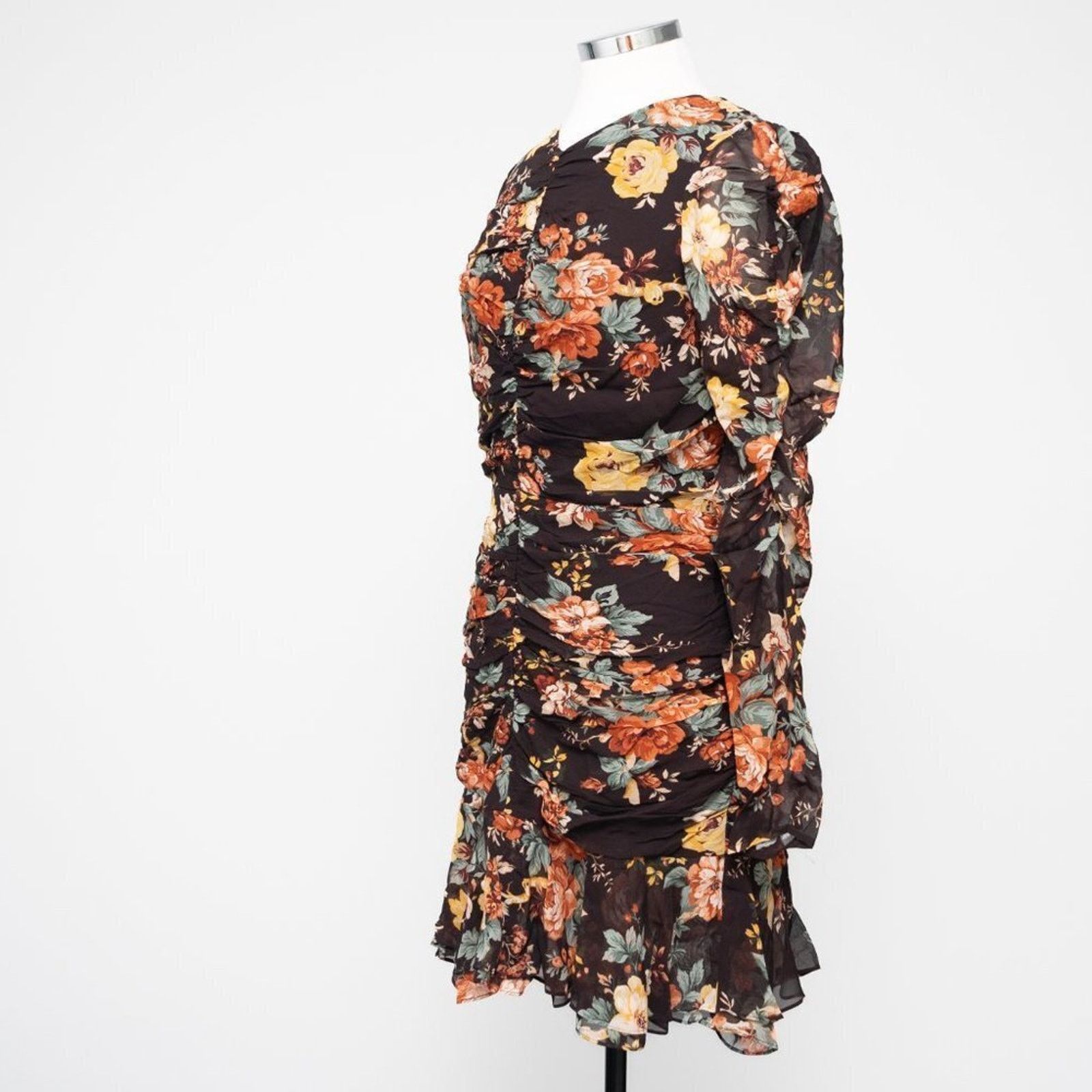 Veronica Beard Veronica Beard. Hedera Silk Floral Mini Dress. Size M / US 6-8 / IT 42-44 - 7 Thumbnail