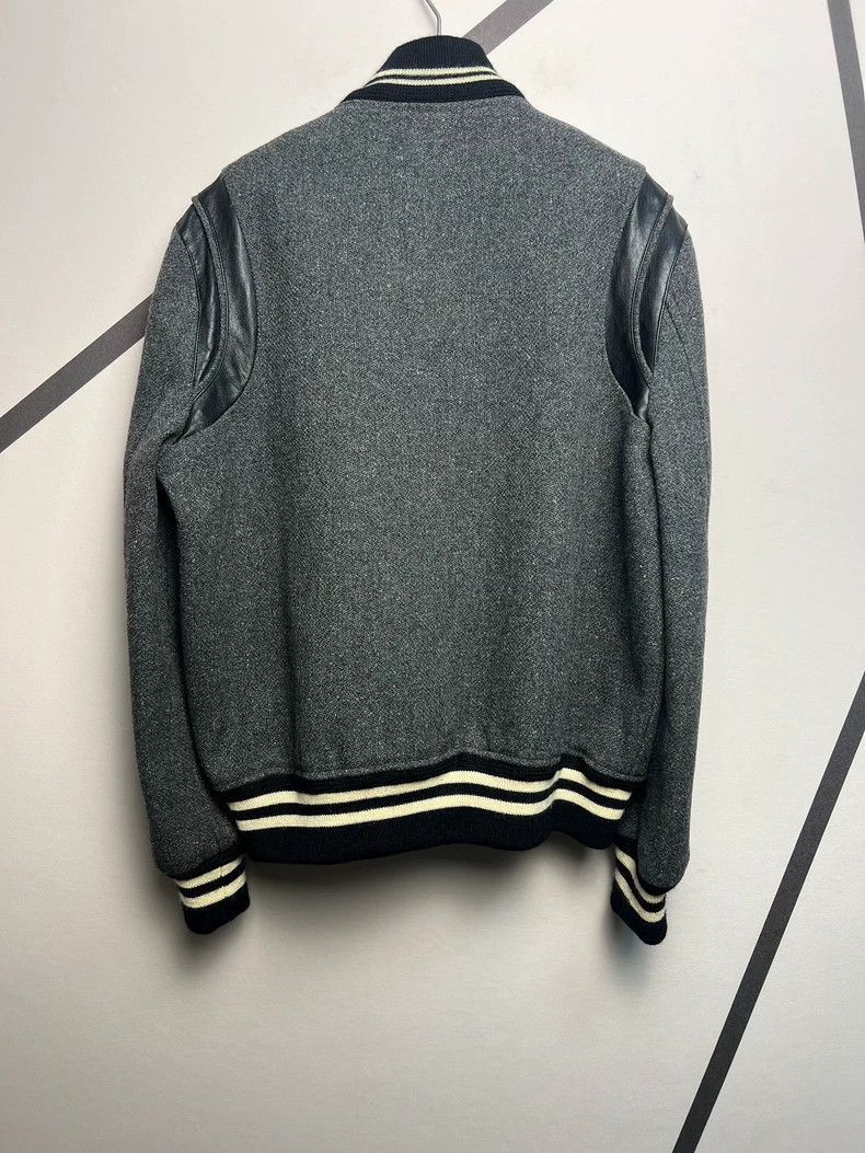 Saint Laurent Paris Saint Laurent Paris Smoke grey patchwork jacket-2506 Size US M / EU 48-50 / 2 - 2 Thumbnail