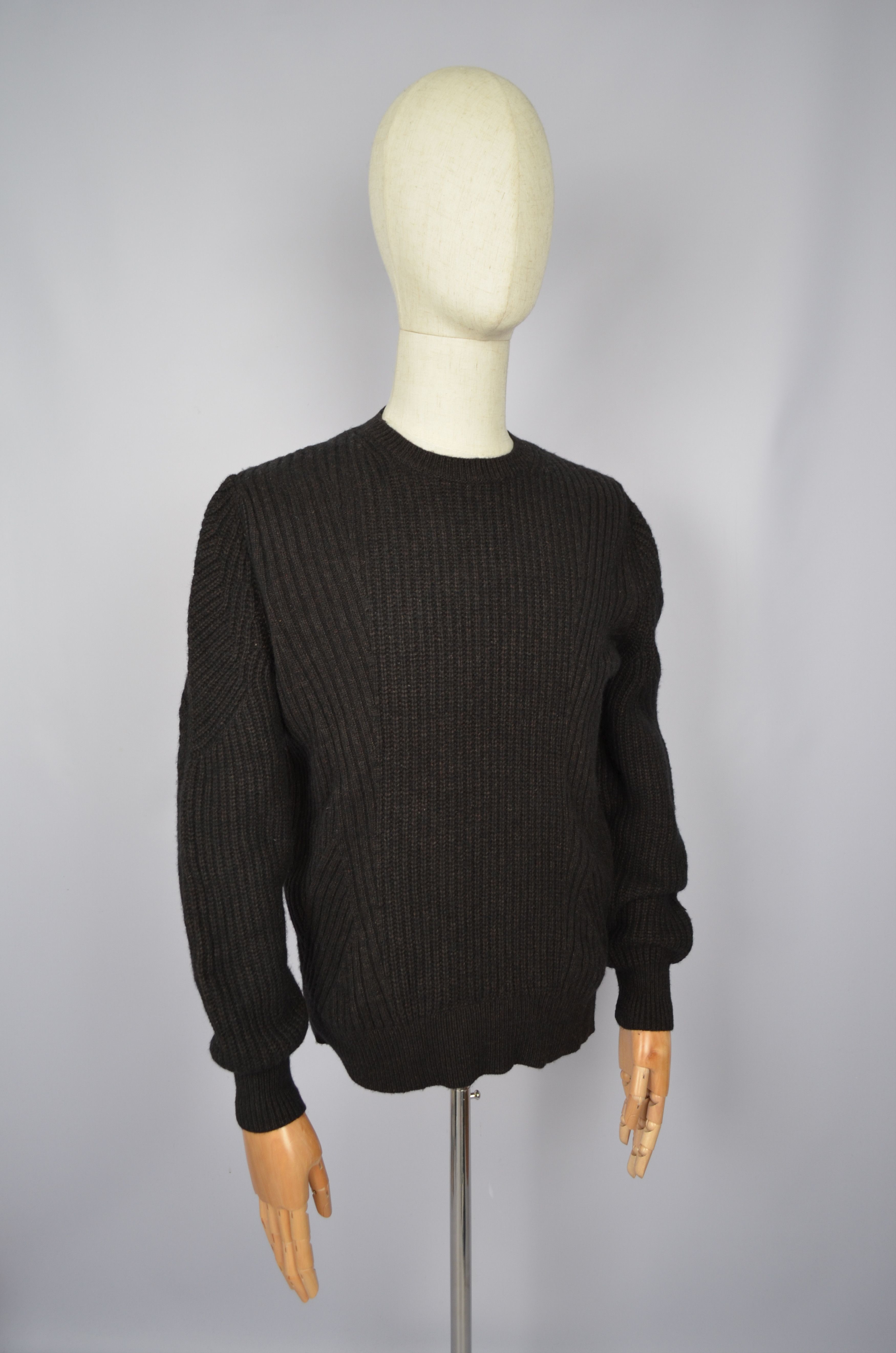 Allsaints × Designer AllSaints Hiren Crew Neck Wool Blend Jumper Sweater Brown Size US S / EU 44-46 / 1 - 7 Thumbnail