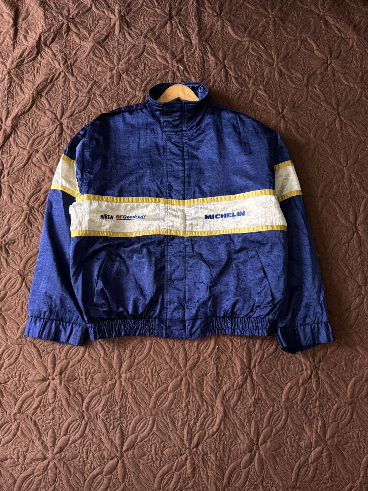 If Six Was Nine vintage Michelin racing jacket nylon bomber design 1990s Size US L / EU 52-54 / 3 - 2 Thumbnail
