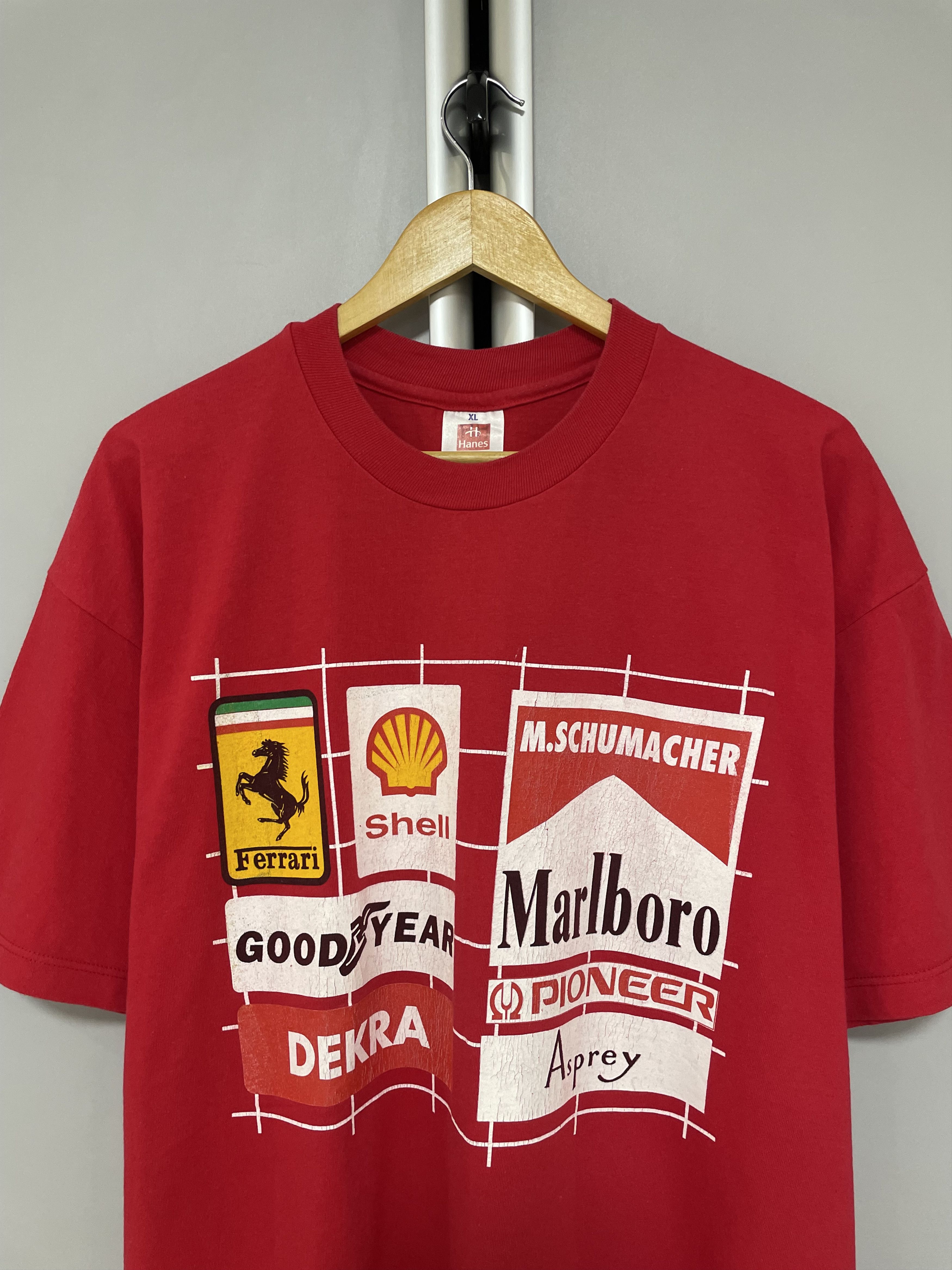 Ferrari Ferrari Marlboro M. Schumacher Vintage T-Shirt Tee F1 Racing Size US XL / EU 56 / 4 - 6 Thumbnail