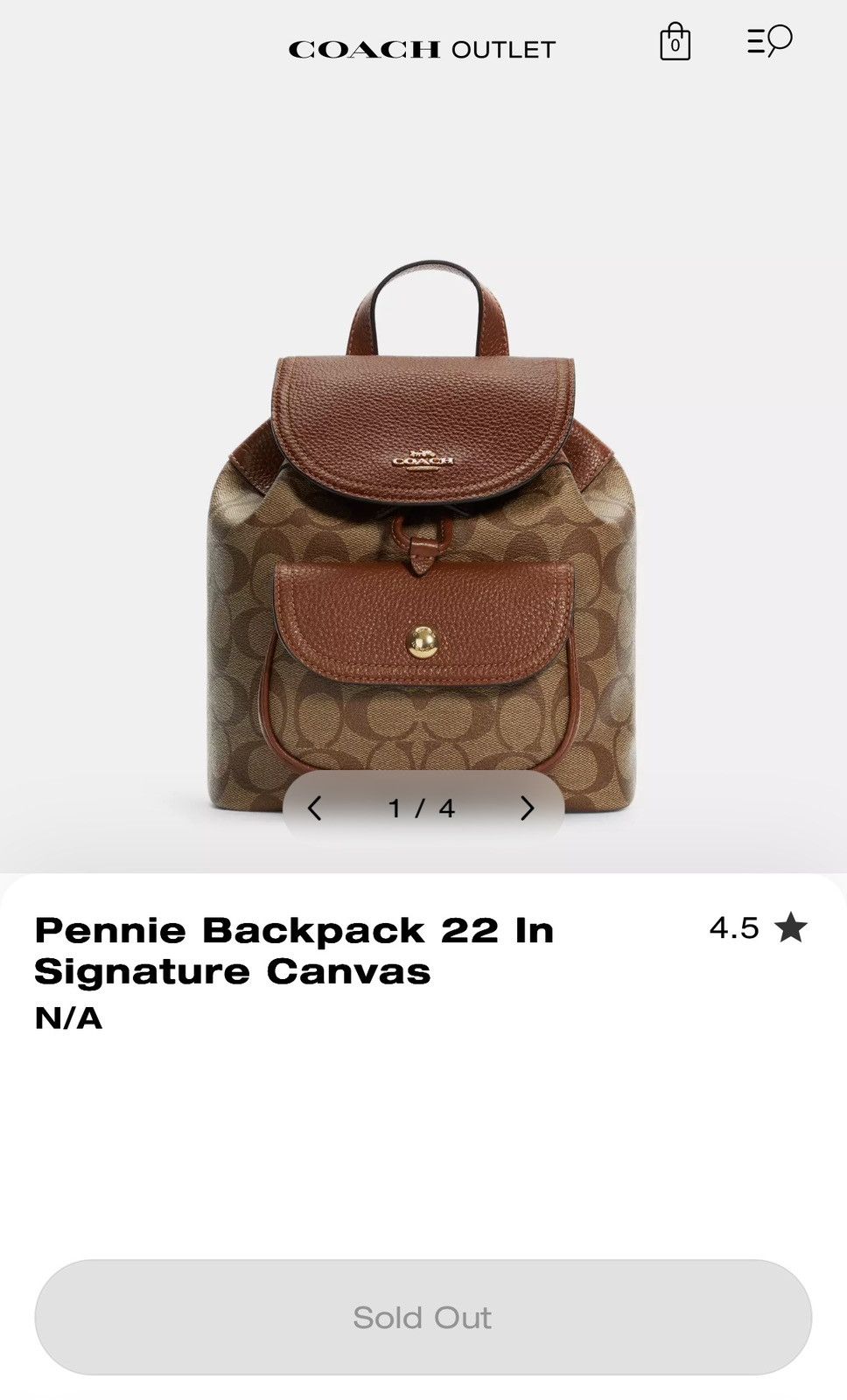 Coach Coach Mini Penni Backpack Size ONE SIZE - 5 Thumbnail