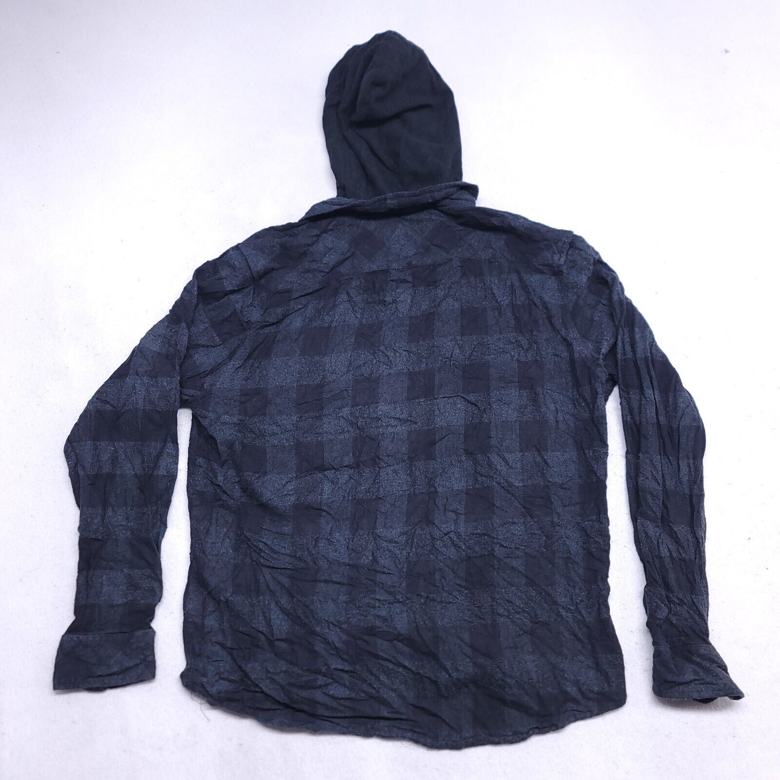 Nomad Nomad Casual Button Up Hoodie Mens Size Large L Black Plaid Size US L / EU 52-54 / 3 - 10 Thumbnail
