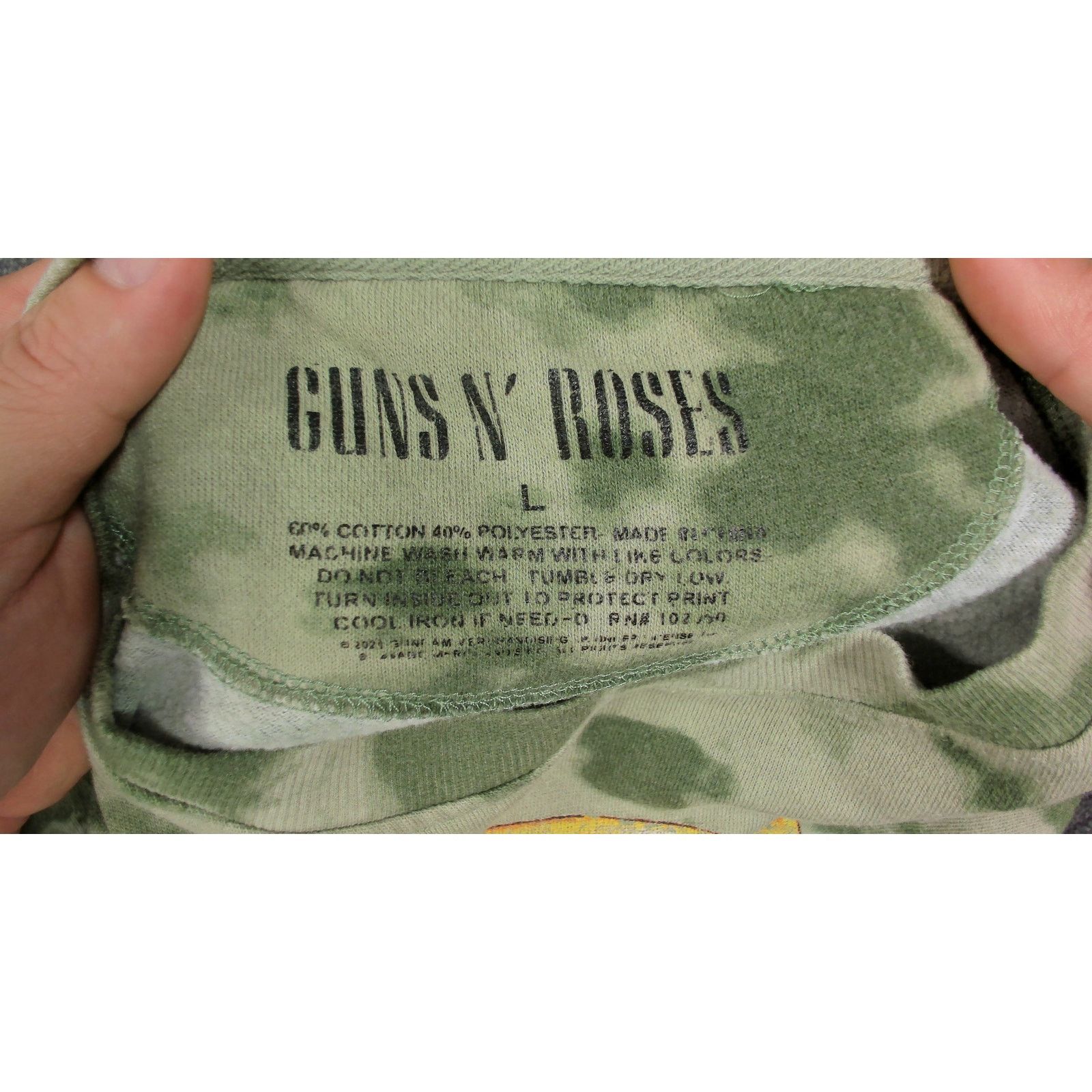 Bravado Bravado Guns N' Roses Boxy Cropped Tie-Dye Sweatshirt Size L / US 10 / IT 46 - 7 Thumbnail