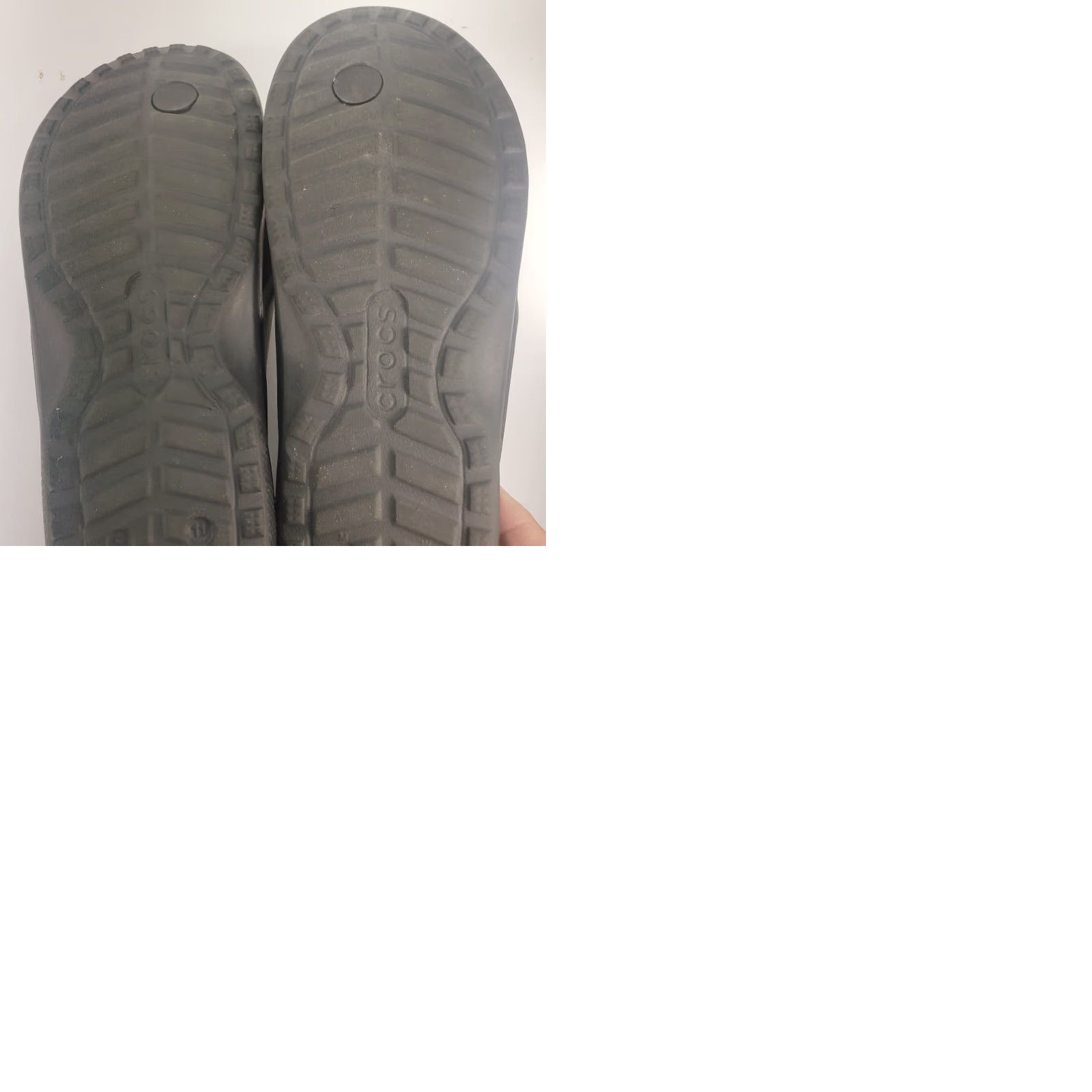 Crocs Crocs Flip Flops Thong Sandals Men's Women's 9 11 Black Comfort Slip On Logo Breathable Lightweight Casual Shoes Size US 9 / IT 39 - 9 Thumbnail