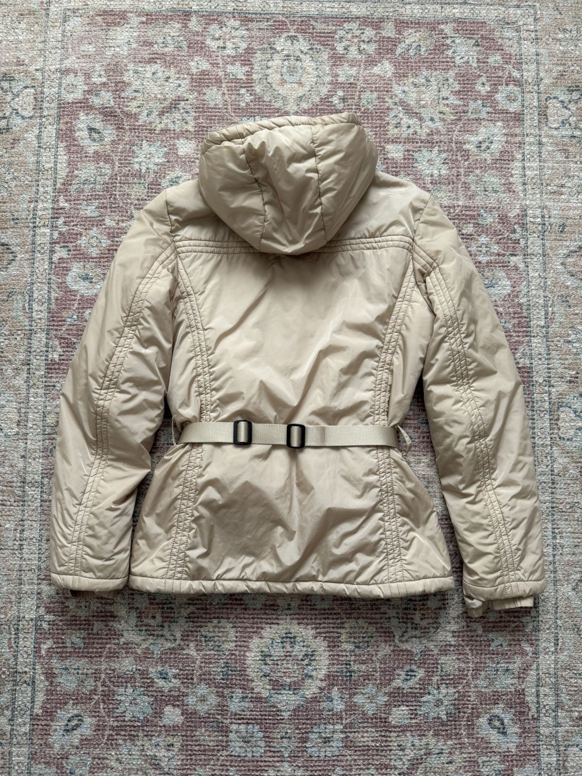 Prada Prada Sport Linea Rossa Hooded Nylon Jacket Beige Size S / US 4 / IT 40 - 7 Thumbnail