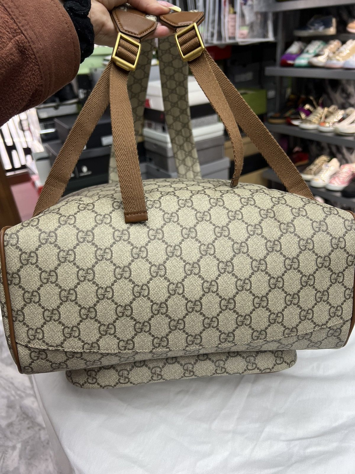 Gucci Gucci GG Emblem Medium Backpack Size ONE SIZE - 6 Thumbnail